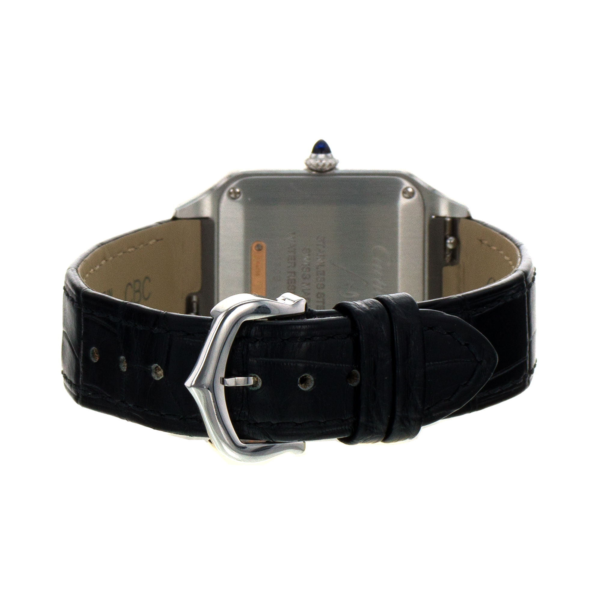 Cartier Santos Dumont W2SA0012 4242 38mm Steel Rose Gold Quartz Mens Watch thumbnail 10