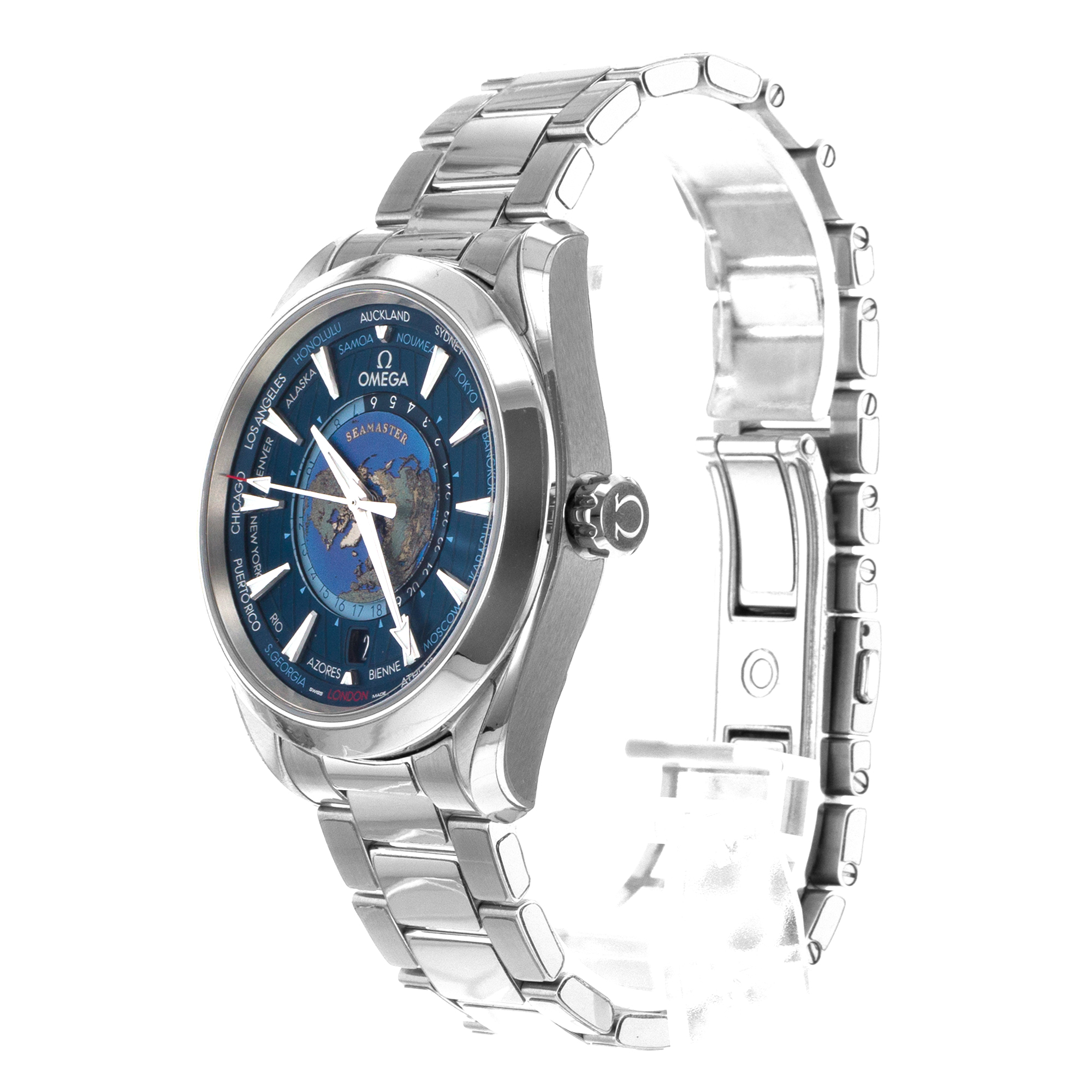Omega Seamaster Aqua Terra Worldtimer 220.10.43.22.03.001 43mm Blue Mens Watch thumbnail 5