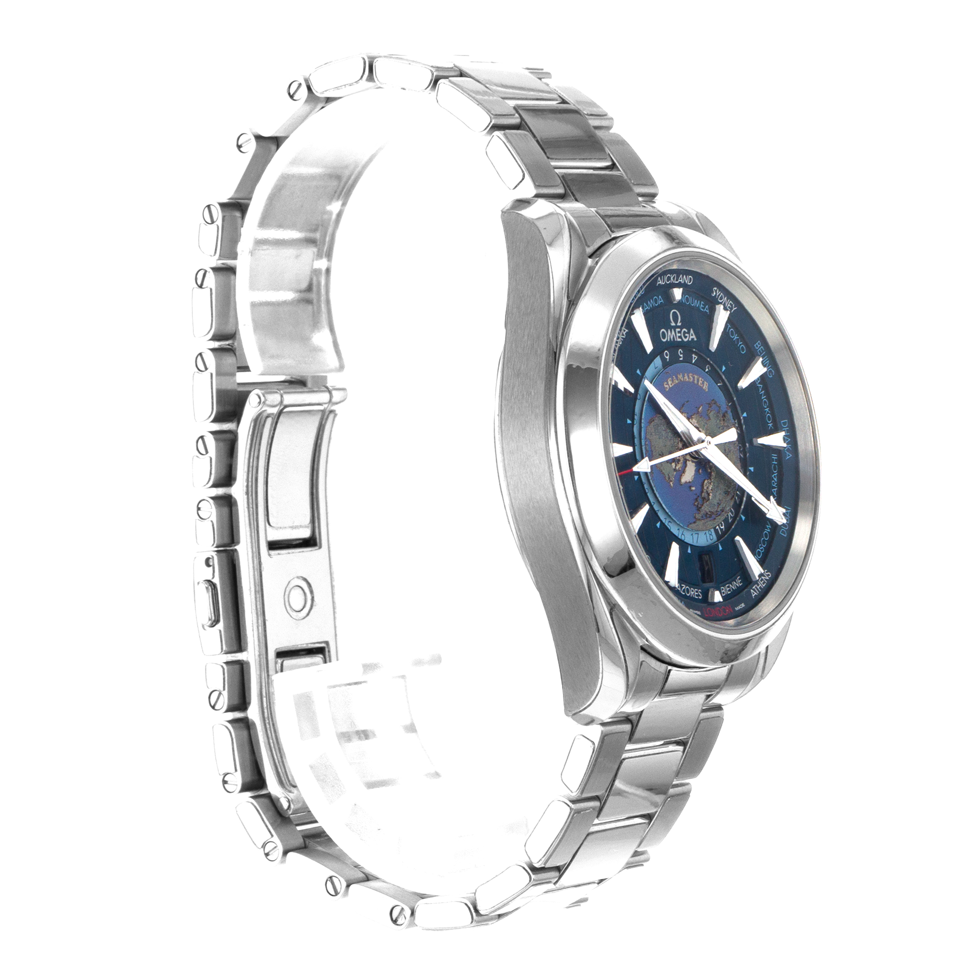Omega Seamaster Aqua Terra Worldtimer 220.10.43.22.03.001 43mm Blue Mens Watch thumbnail 8