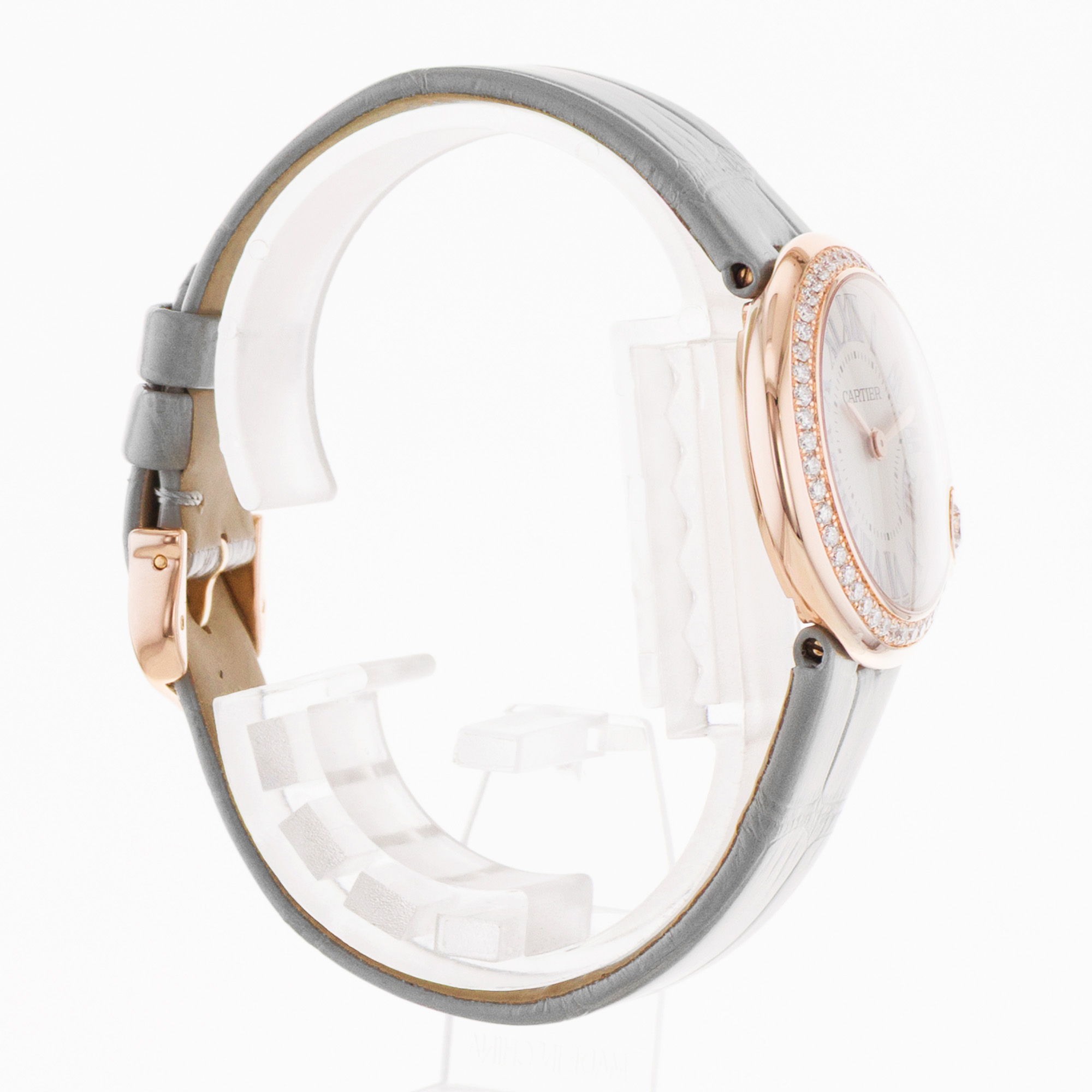 Cartier Ballon Blanc WJB0008 4171 30mm Factory Diamonds Rose Gold Ladies Watch thumbnail 6