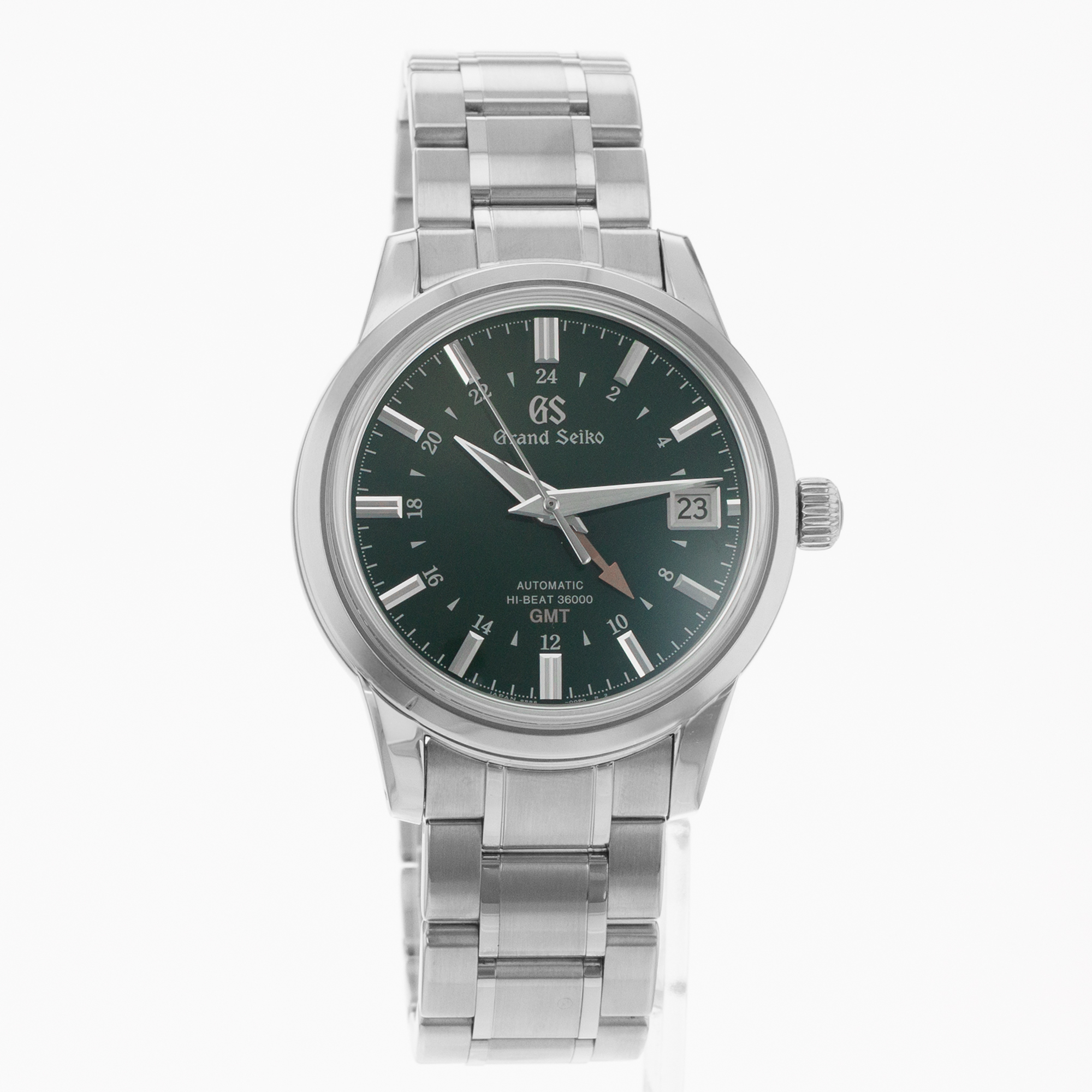 Grand Seiko Elegance Collection SBGJ251 Green GMT High Beat Mens Watch 2024 thumbnail 9