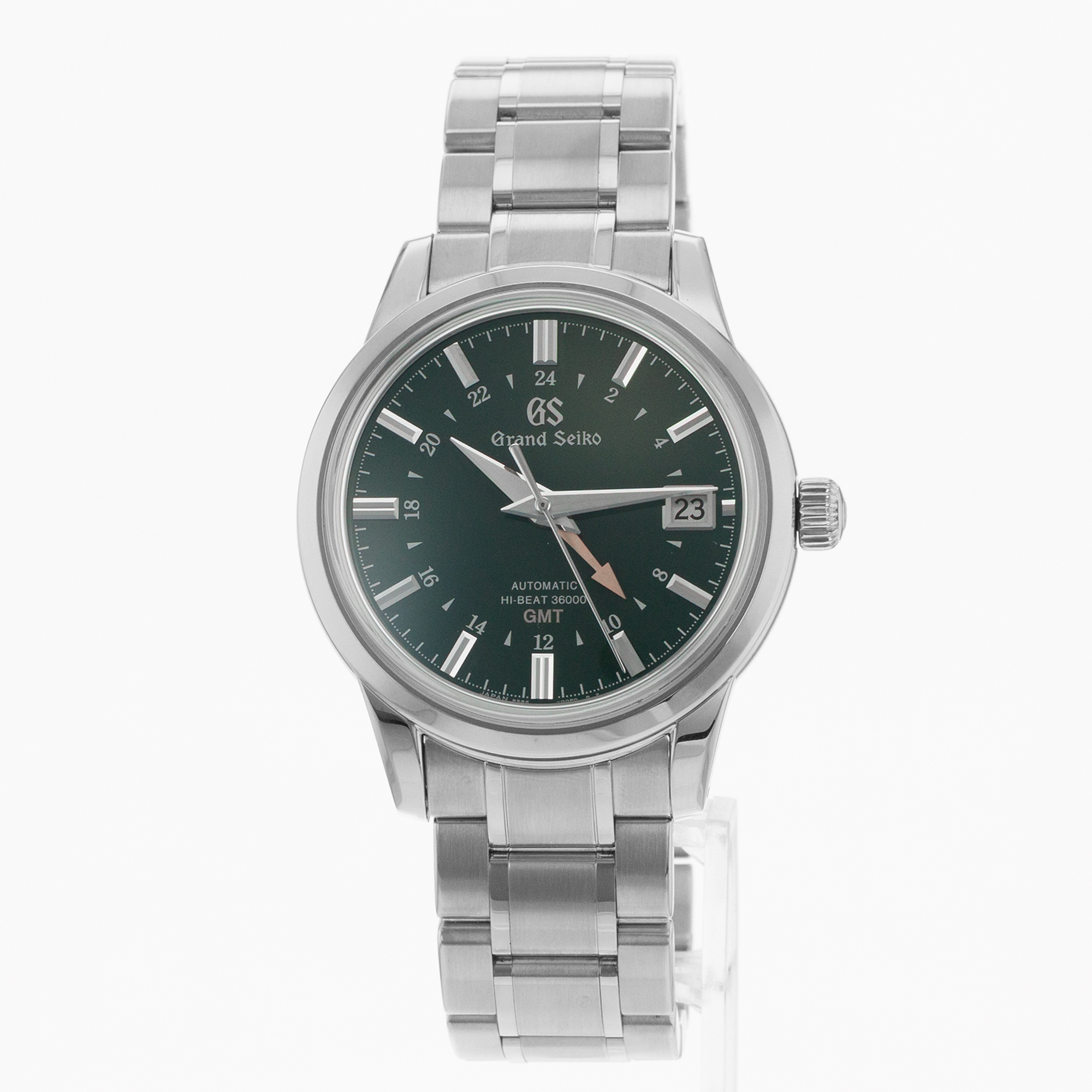 Grand Seiko Elegance Collection SBGJ251 Green GMT High Beat Mens Watch 2024 thumbnail 4