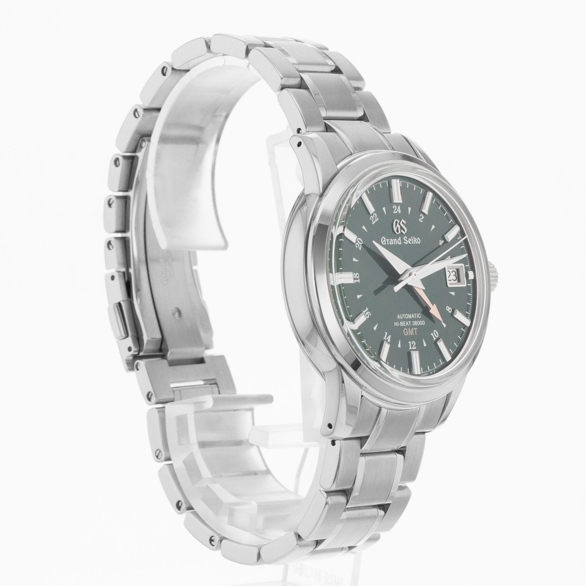 Grand Seiko Elegance Collection SBGJ251 Green GMT High Beat Mens Watch 2024 thumbnail 8