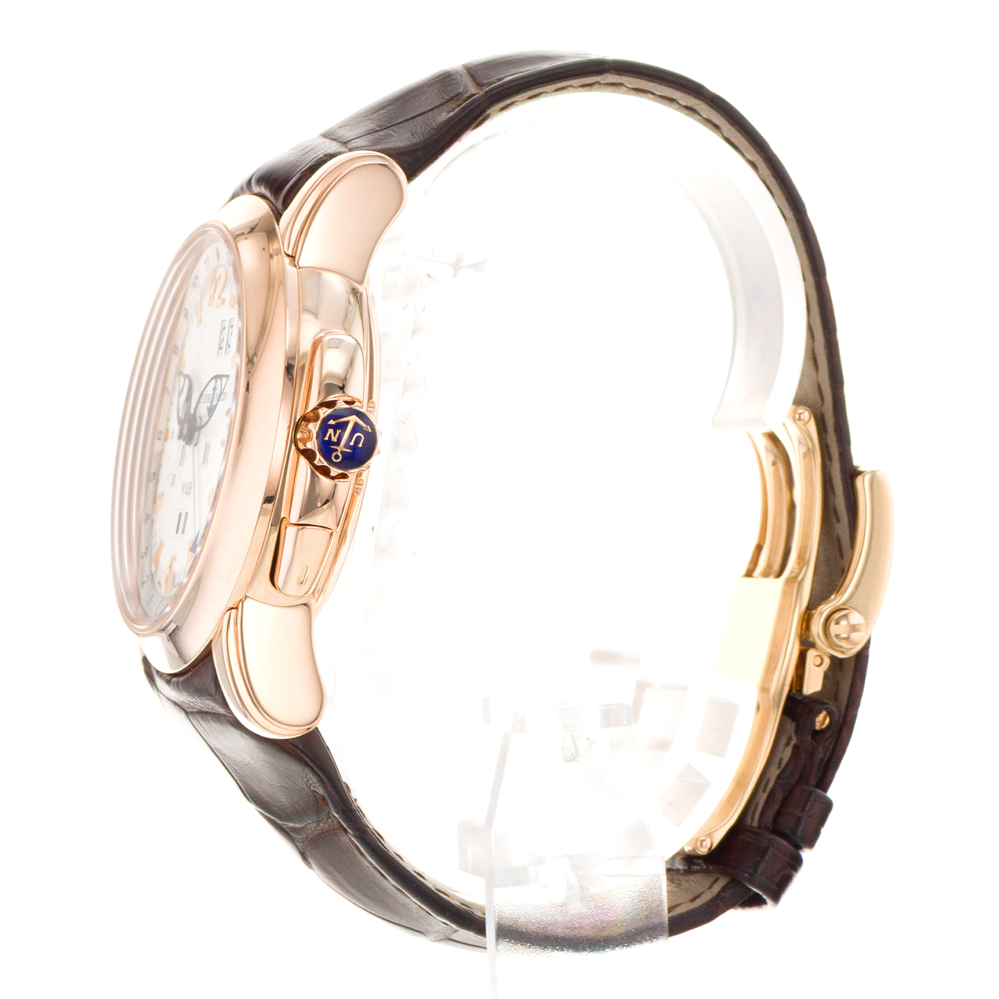 Ulysse Nardin GMT +/- Perpetual 322-66/91 42mm Silver Arabic Calendar Rose Gold thumbnail 5