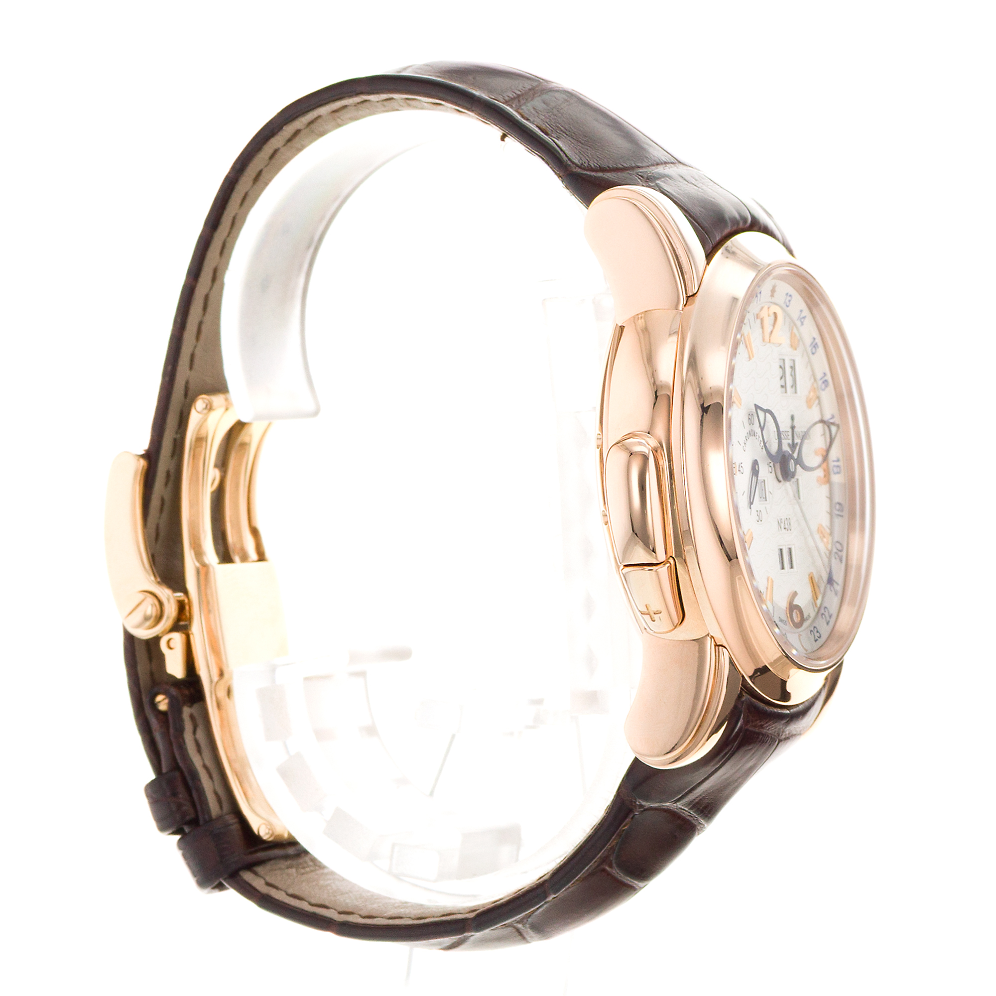 Ulysse Nardin GMT +/- Perpetual 322-66/91 42mm Silver Arabic Calendar Rose Gold thumbnail 6
