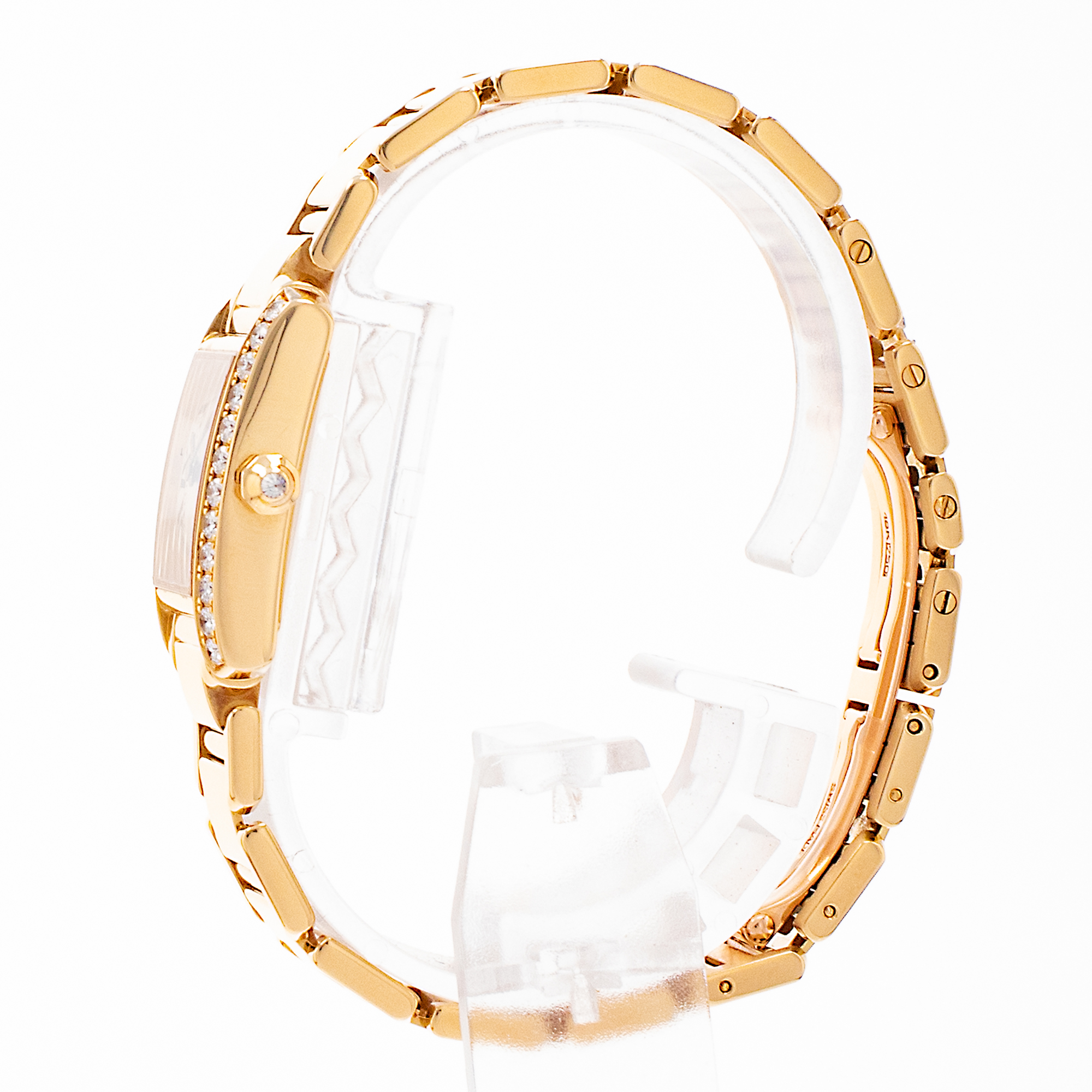 Cartier Tank Francaise WE1001R8 2385 20mm Factory Diamond Gold Ladies Watch thumbnail 5