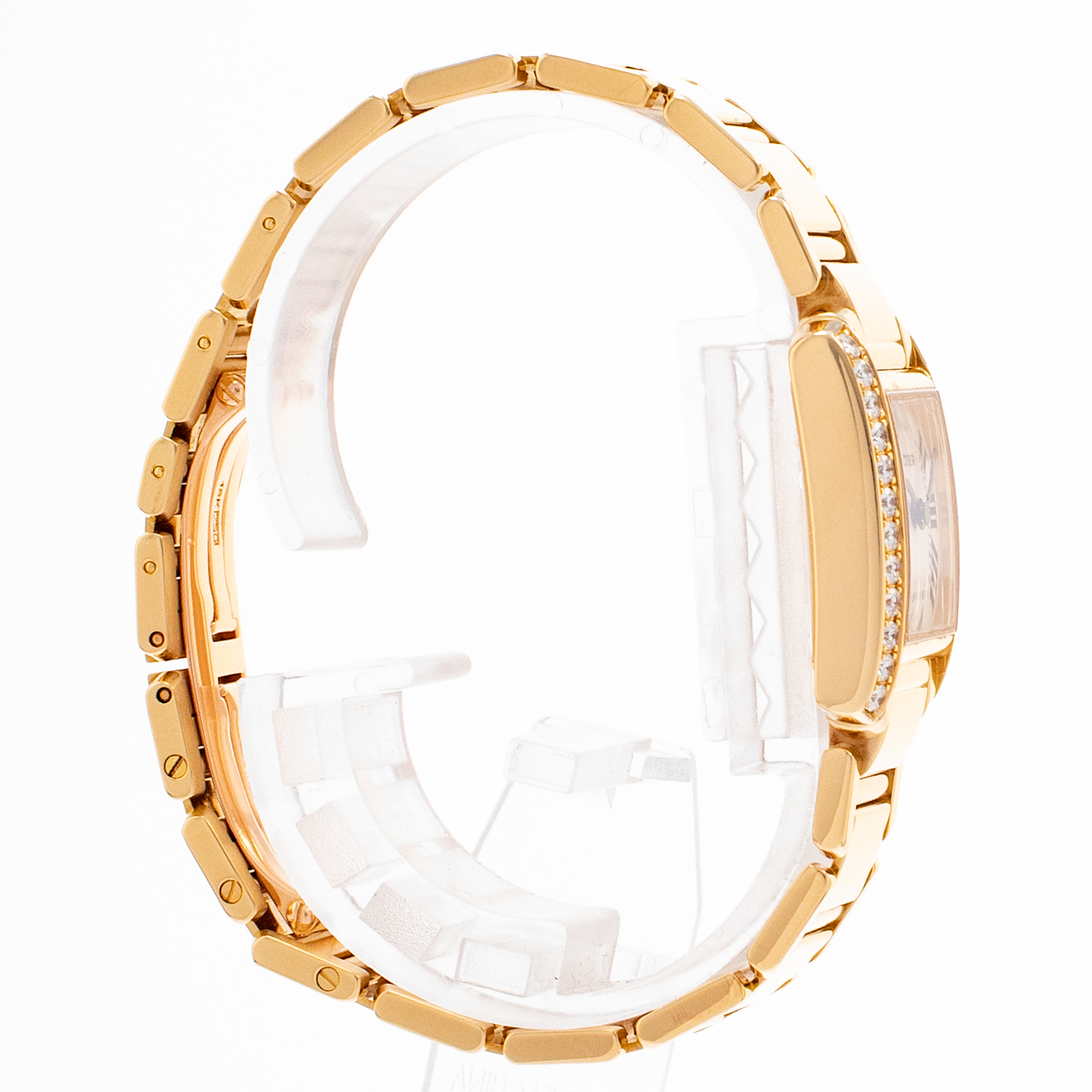 Cartier Tank Francaise WE1001R8 2385 20mm Factory Diamond Gold Ladies Watch thumbnail 6