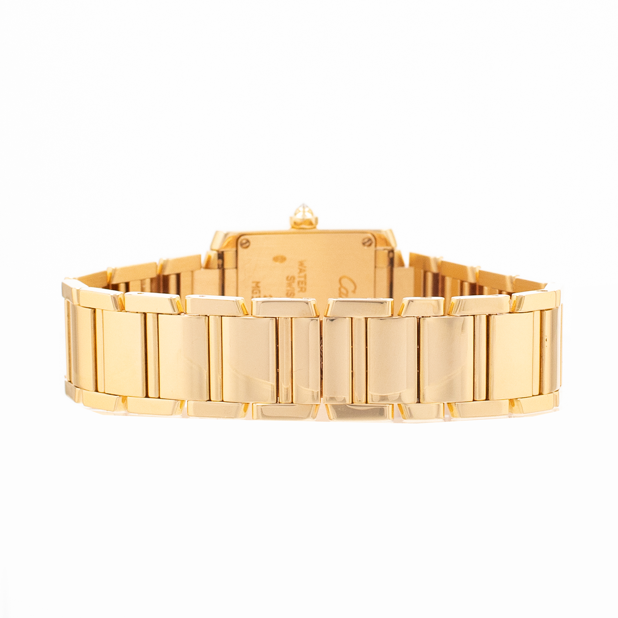 Cartier Tank Francaise WE1001R8 2385 20mm Factory Diamond Gold Ladies Watch thumbnail 9
