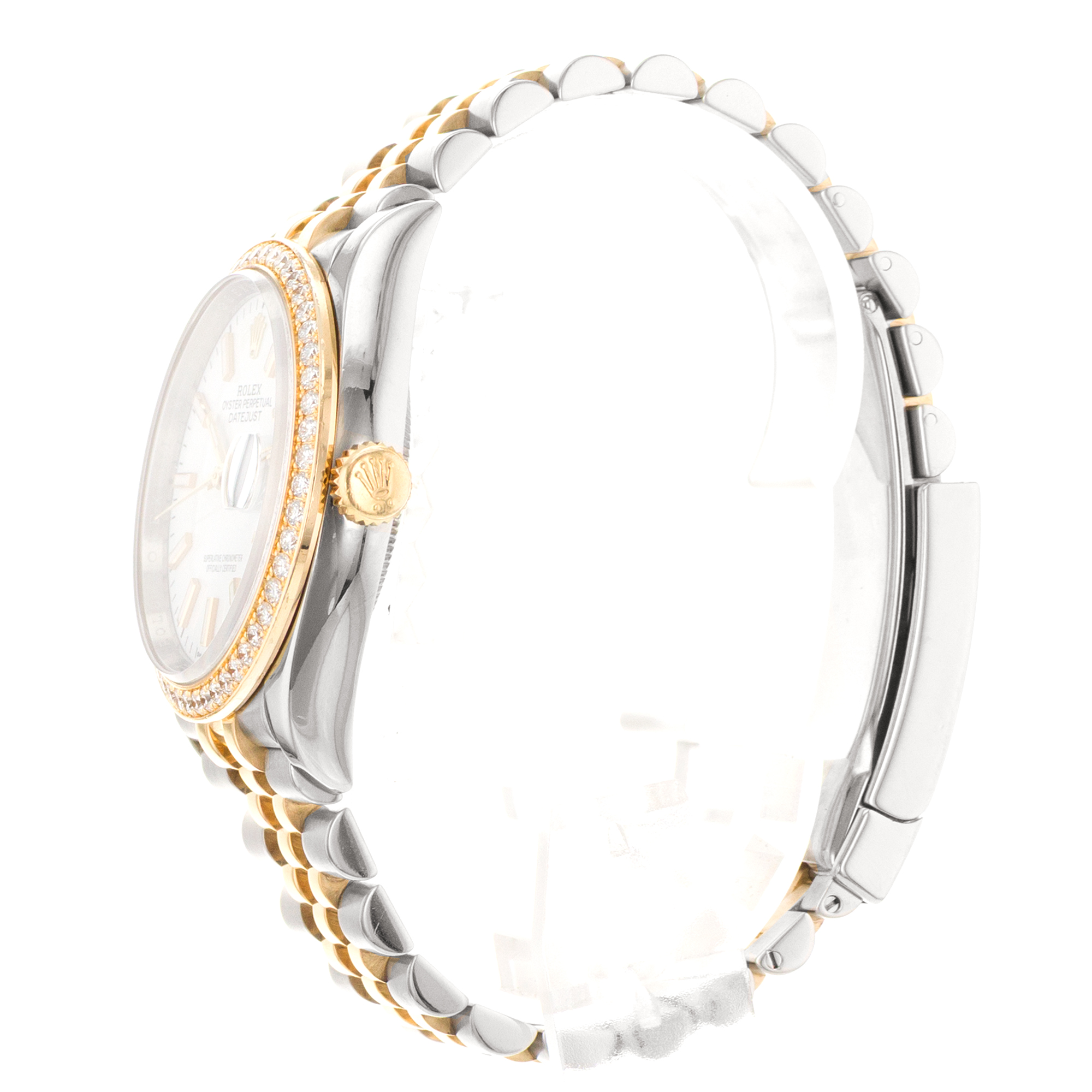 Rolex Datejust 36 126283RBR Factory Diamonds Steel Yellow Gold Mens Watch thumbnail 5