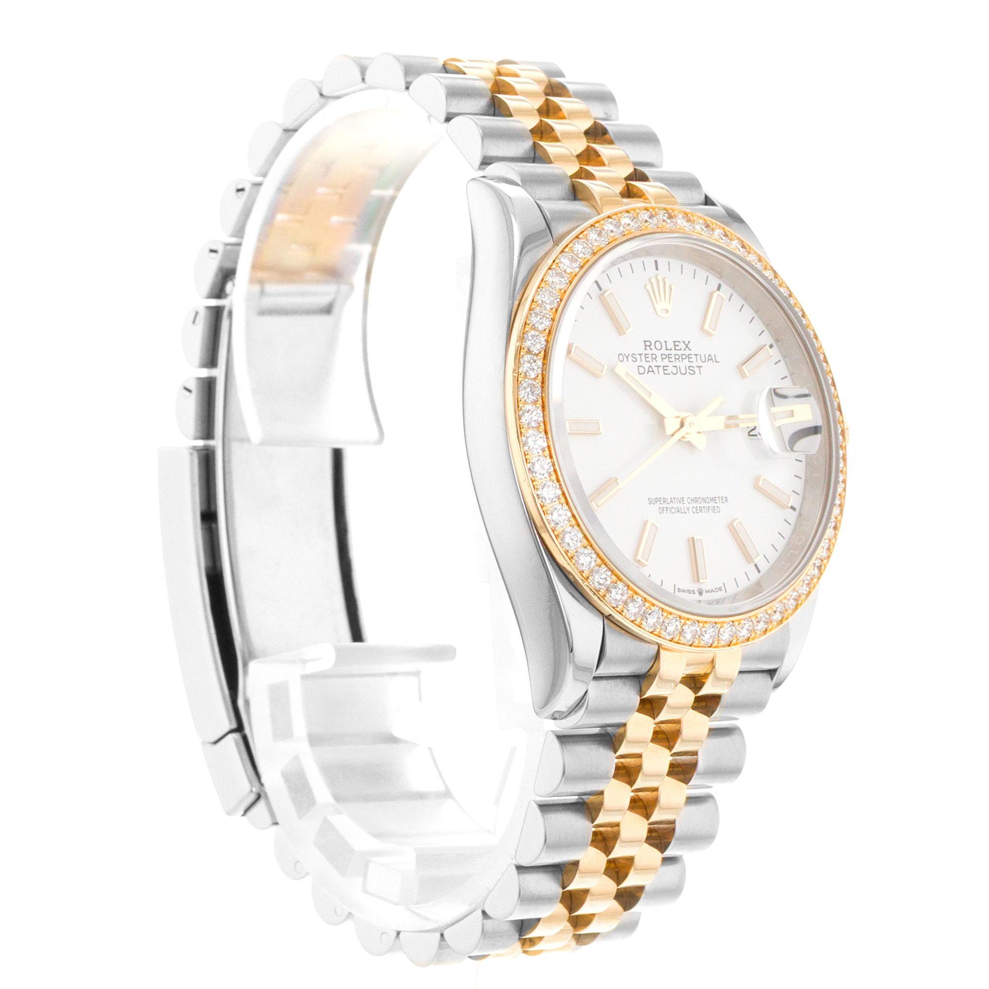 Rolex Datejust 36 126283RBR Factory Diamonds Steel Yellow Gold Mens Watch thumbnail 7