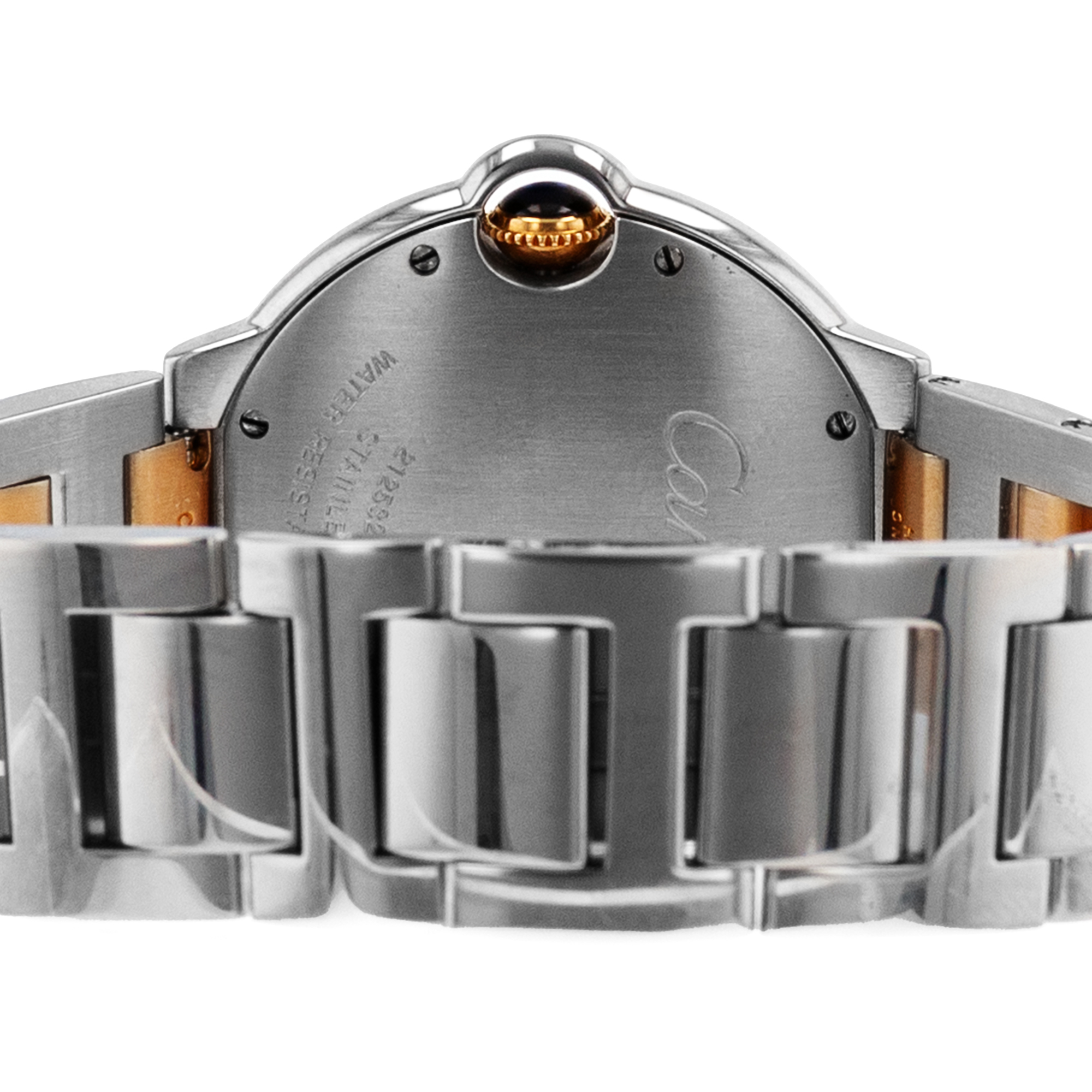 Cartier Ballon Bleu 36mm W69008Z3 3005 Roman Steel Yellow Gold Ladies Watch thumbnail 10