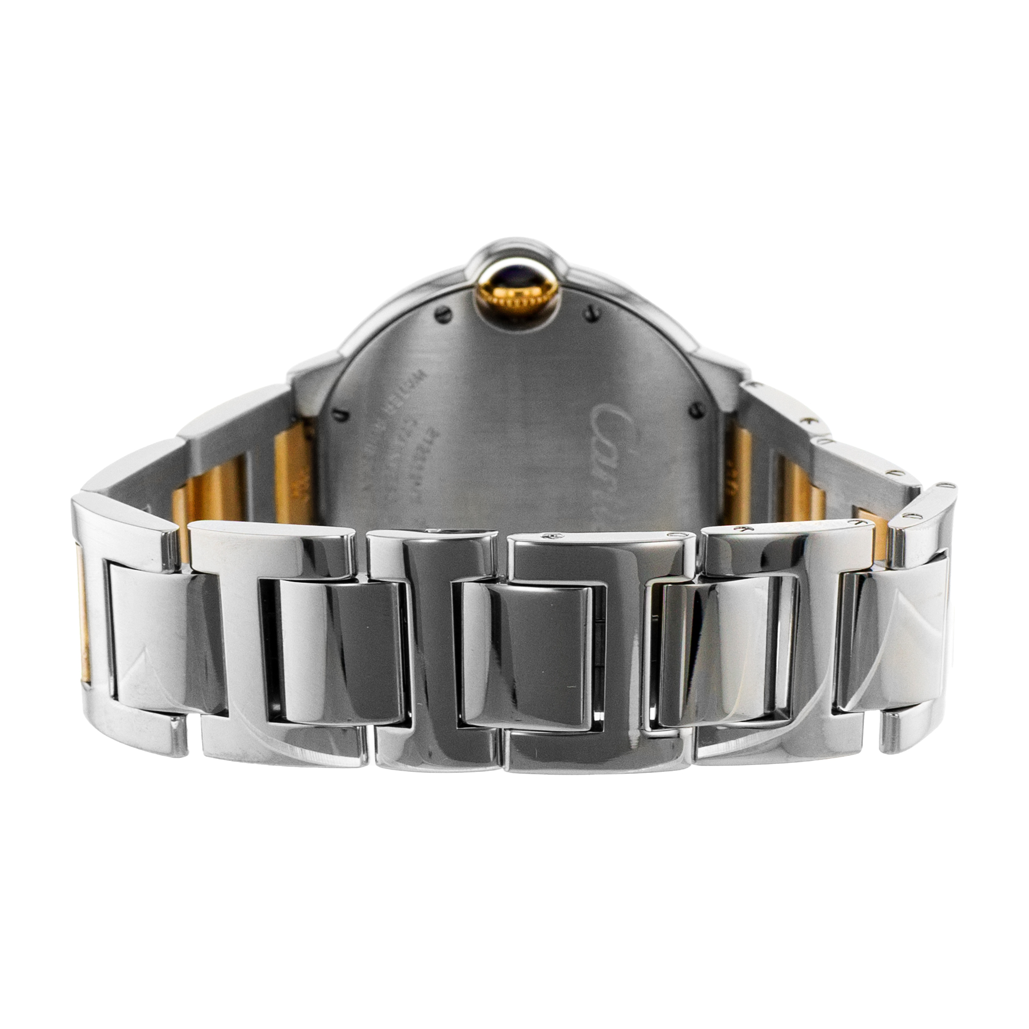 Cartier Ballon Bleu 36mm W69008Z3 3005 Roman Steel Yellow Gold Ladies Watch thumbnail 9