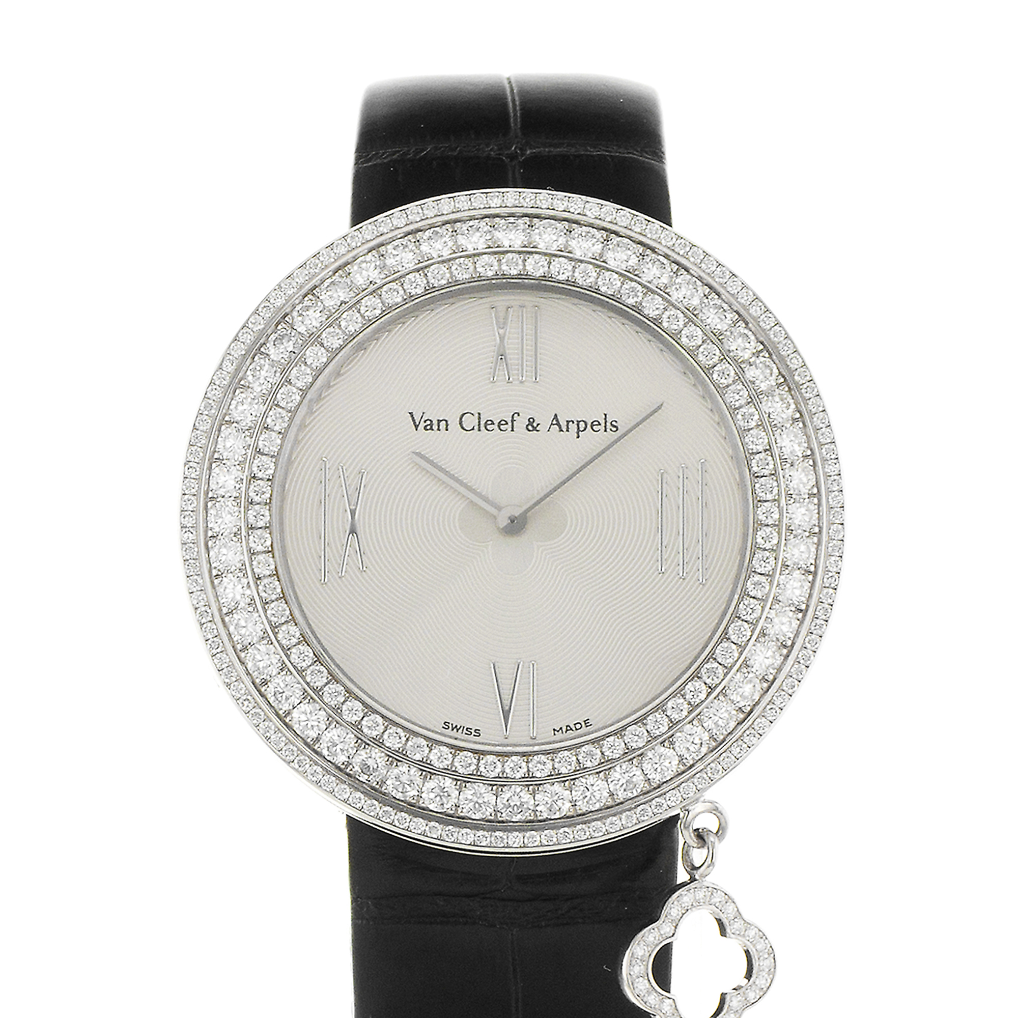 Van Cleef & Arpels Charm VCARM95400 38mm Factory Diamonds White Gold Watch thumbnail 1