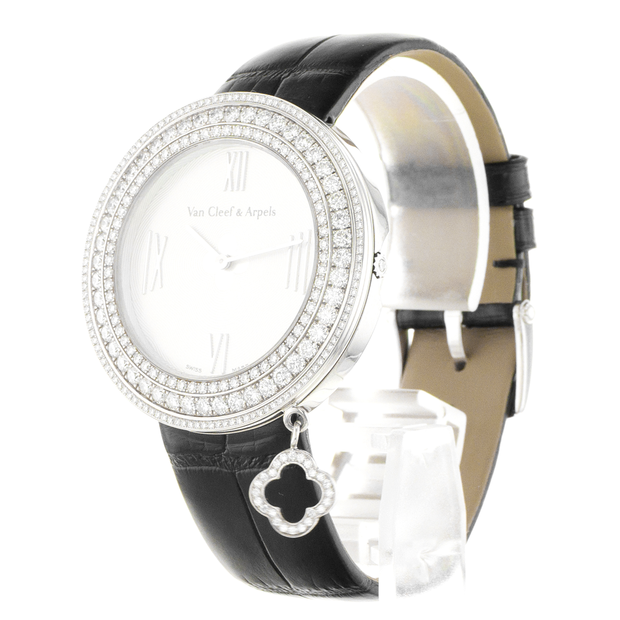 Van Cleef & Arpels Charm VCARM95400 38mm Factory Diamonds White Gold Watch thumbnail 5
