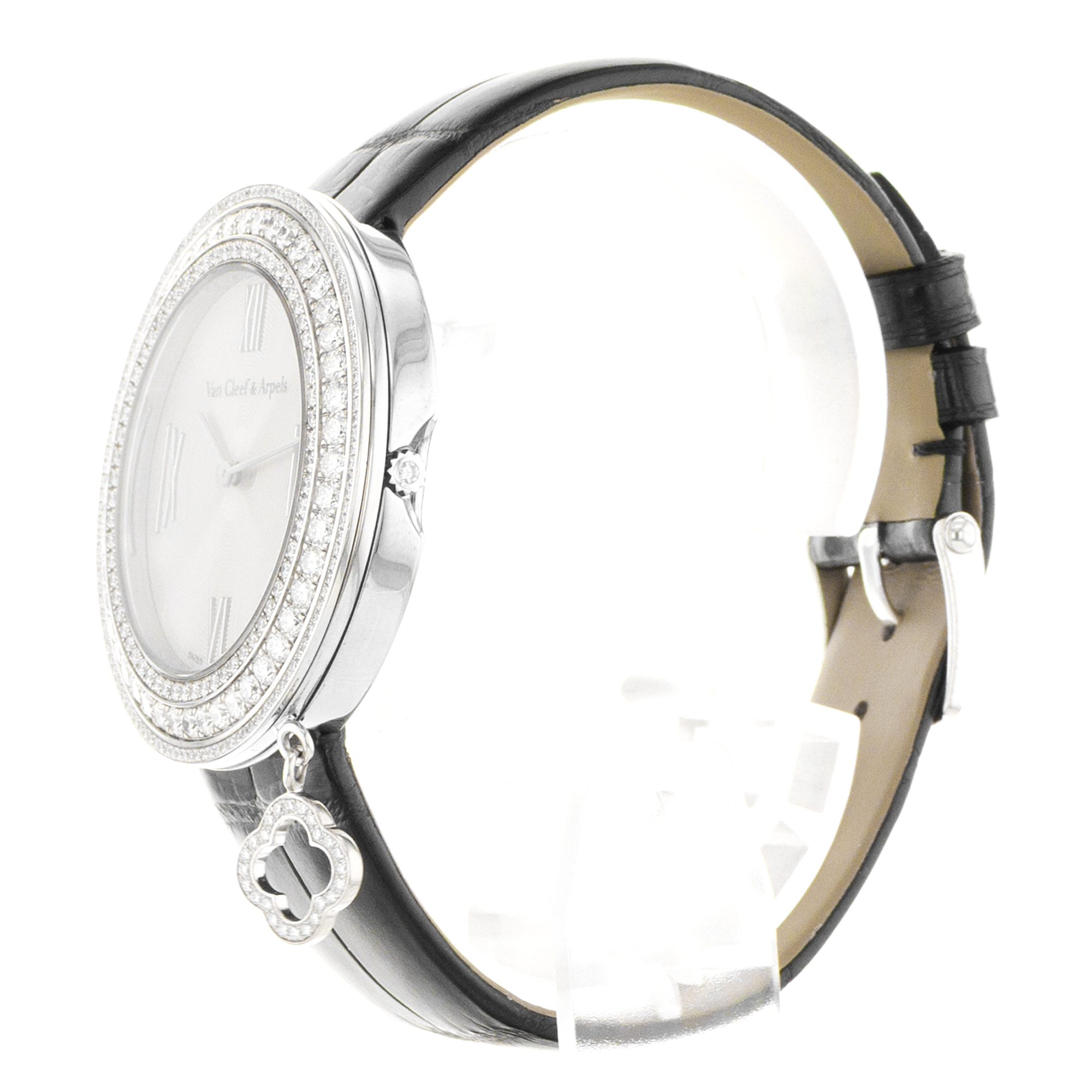 Van Cleef & Arpels Charm VCARM95400 38mm Factory Diamonds White Gold Watch thumbnail 6