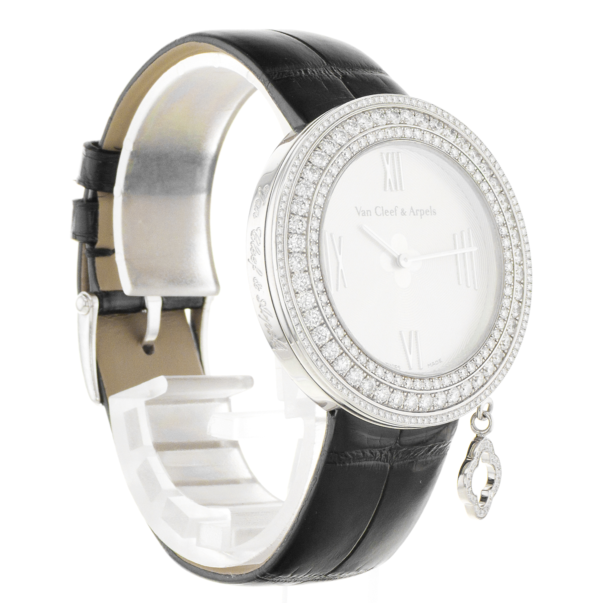 Van Cleef & Arpels Charm VCARM95400 38mm Factory Diamonds White Gold Watch thumbnail 8