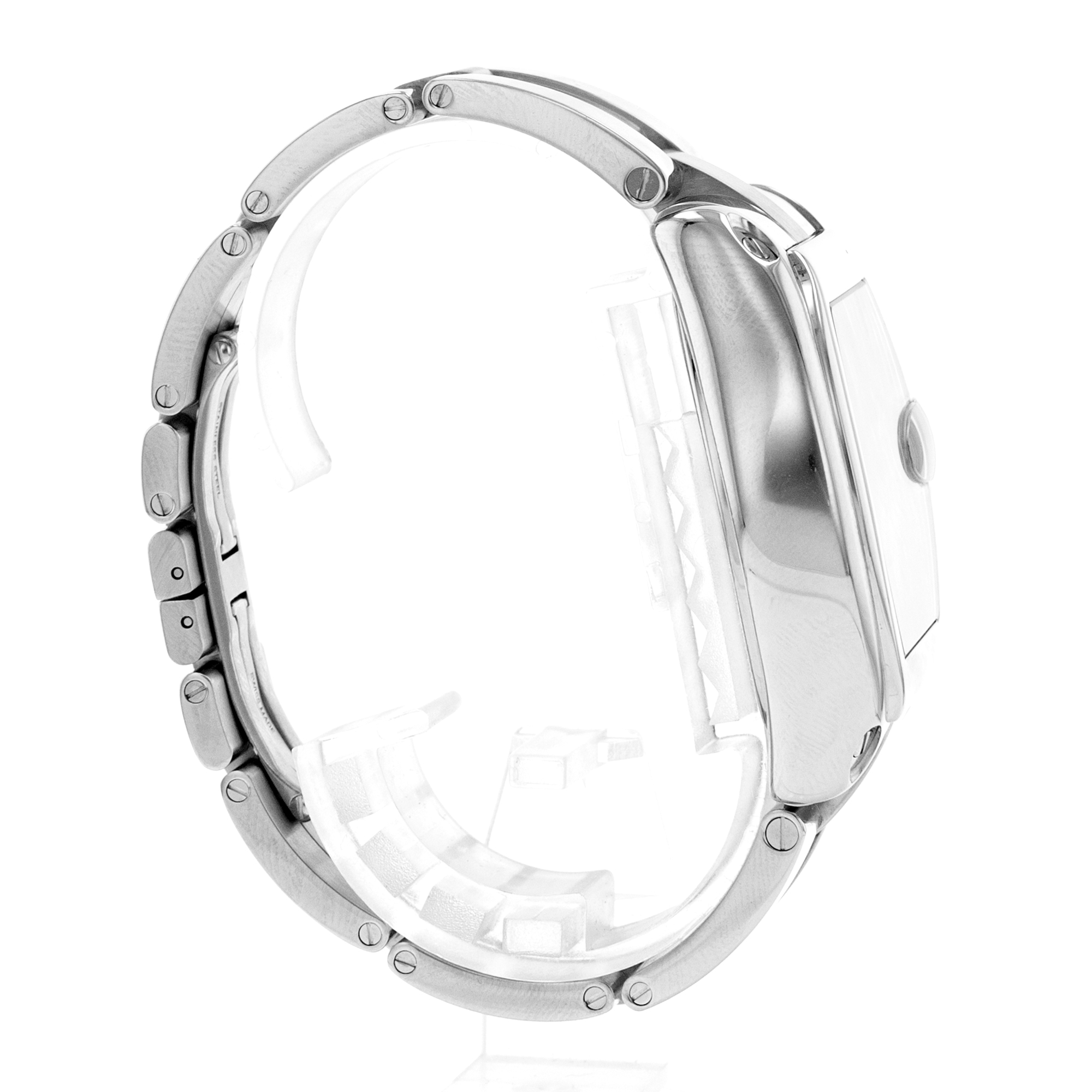 Cartier Roadster W62032X6 2722 40mm XL Silver Roman GMT Steel Mens Watch 2010 thumbnail 6