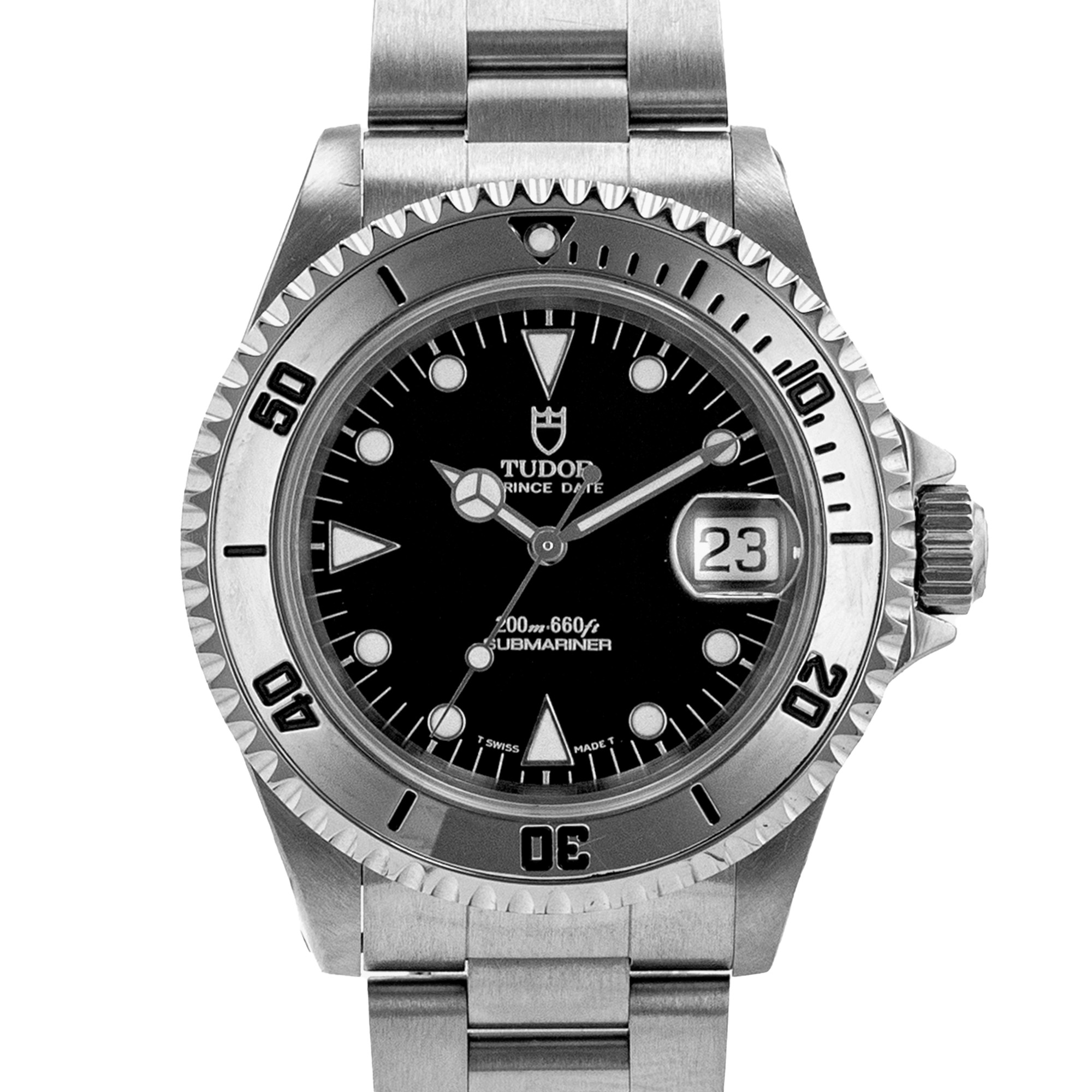 Tudor Submariner 79190 Prince Date 40mm Stainless Steel Oyster Mens Watch 1993 thumbnail 1