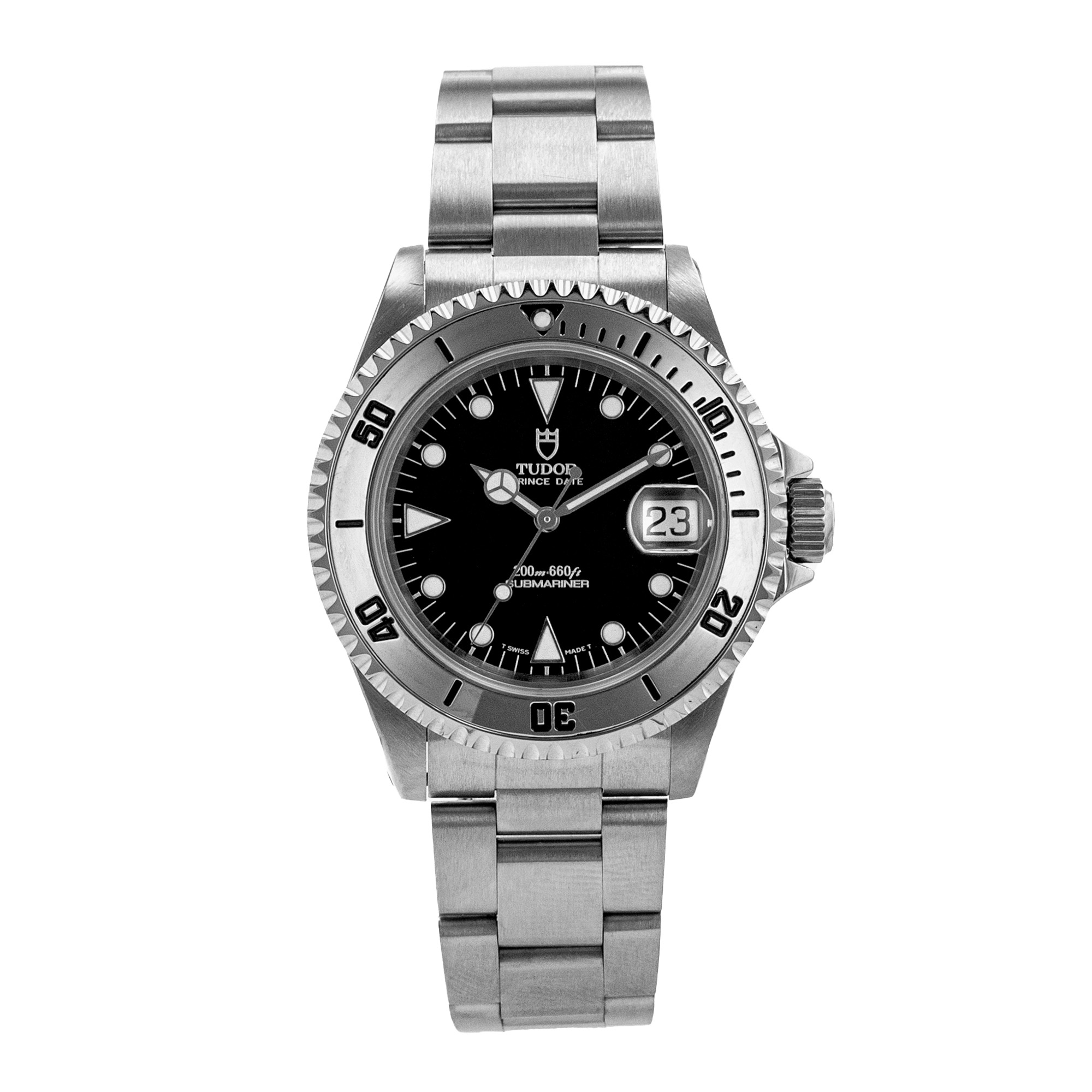 Tudor Submariner 79190 Prince Date 40mm Stainless Steel Oyster Mens Watch 1993 thumbnail 2