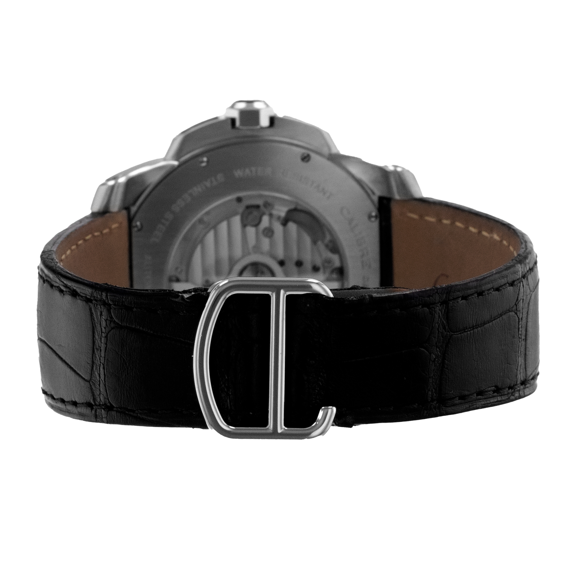 Cartier Calibre de Cartier W7100041 3389 42mm Black Roman Leather Mens Watch thumbnail 9