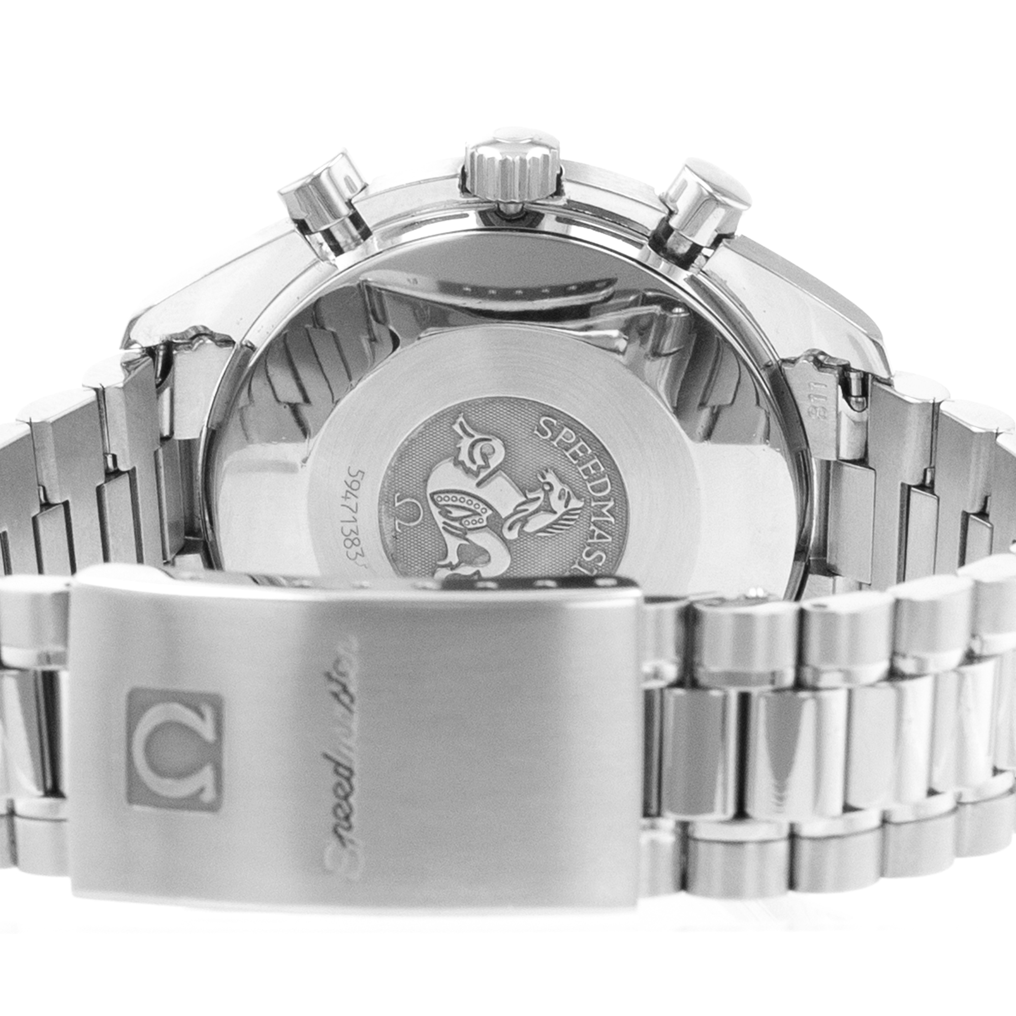 Omega Speedmaster 3502.74 White MOP Sub Dials Steel Chronograph Mens Watch thumbnail 11