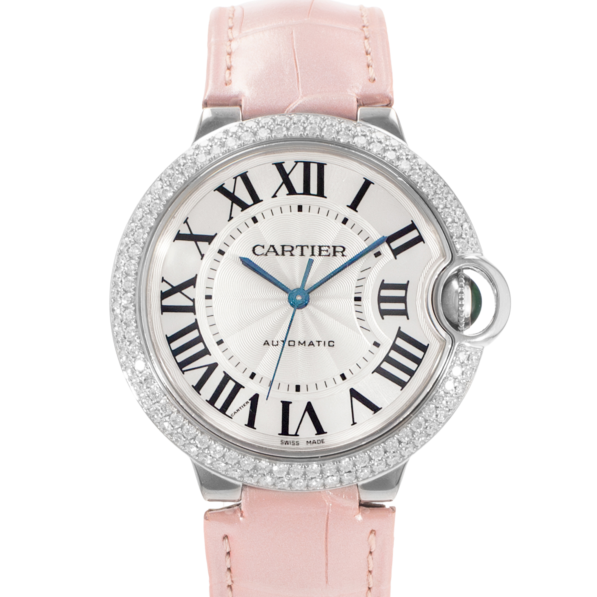 Cartier Ballon Bleu 36mm WE9006Z3 3004 Factory Diamond White Gold Ladies Watch thumbnail 1