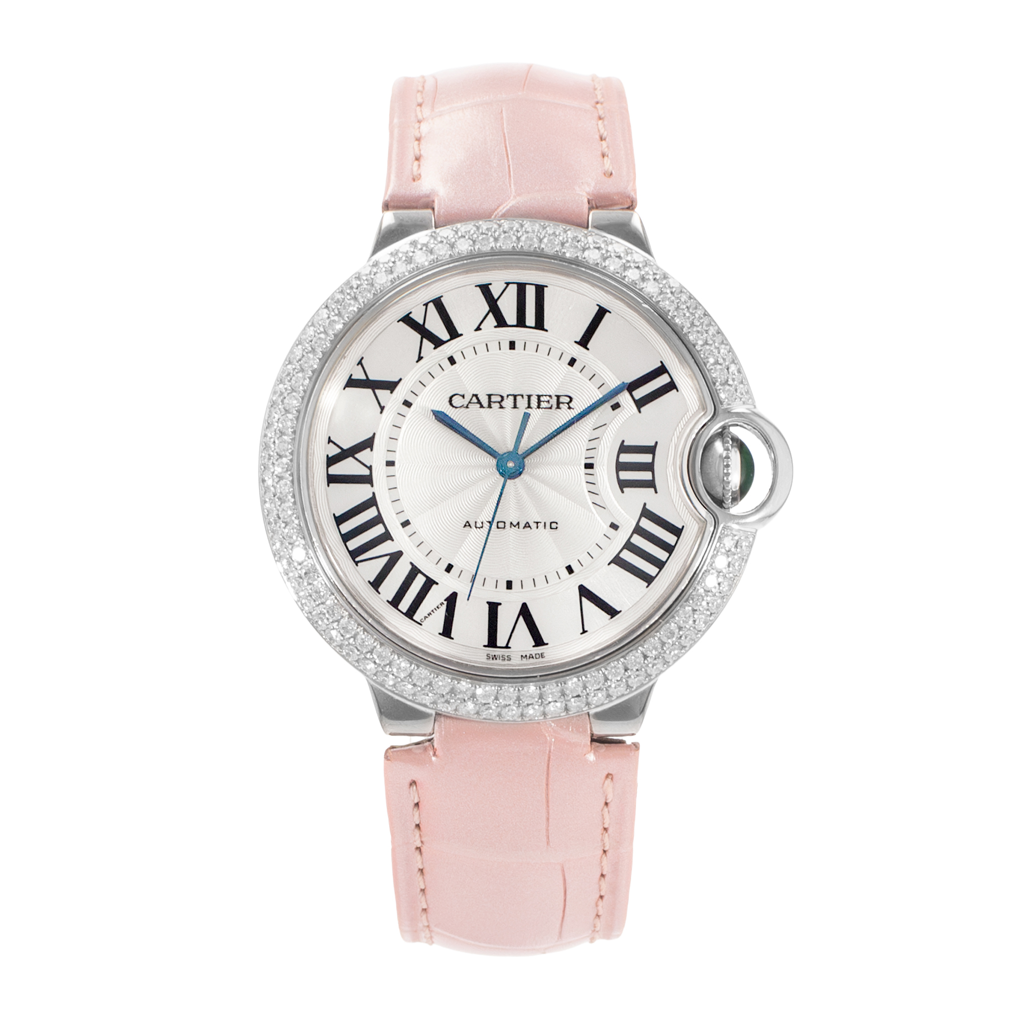 Cartier Ballon Bleu 36mm WE9006Z3 3004 Factory Diamond White Gold Ladies Watch thumbnail 2