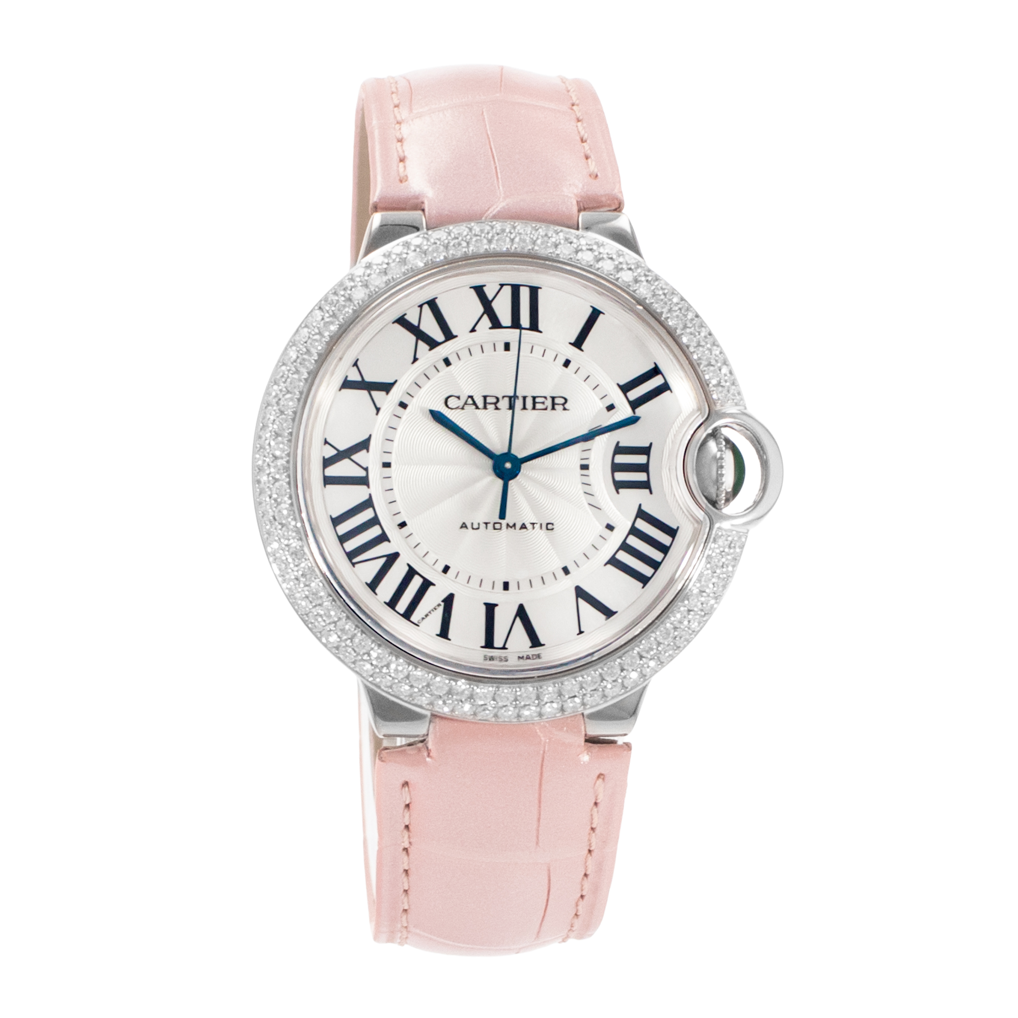 Cartier Ballon Bleu 36mm WE9006Z3 3004 Factory Diamond White Gold Ladies Watch thumbnail 9