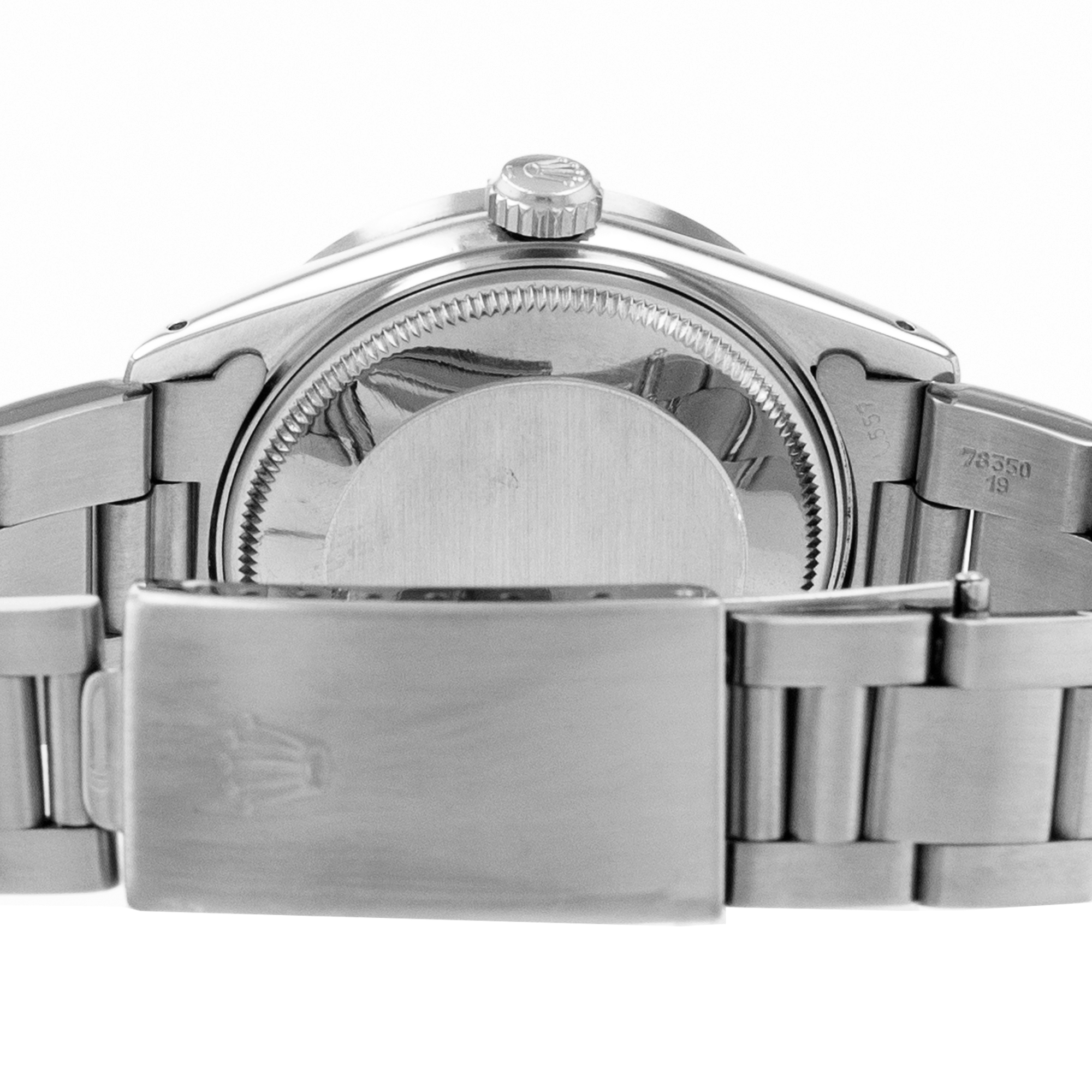 Rolex Oyster Perpetual Date 15010 34mm Silver Index Steel Oyster Mens Watch thumbnail 10