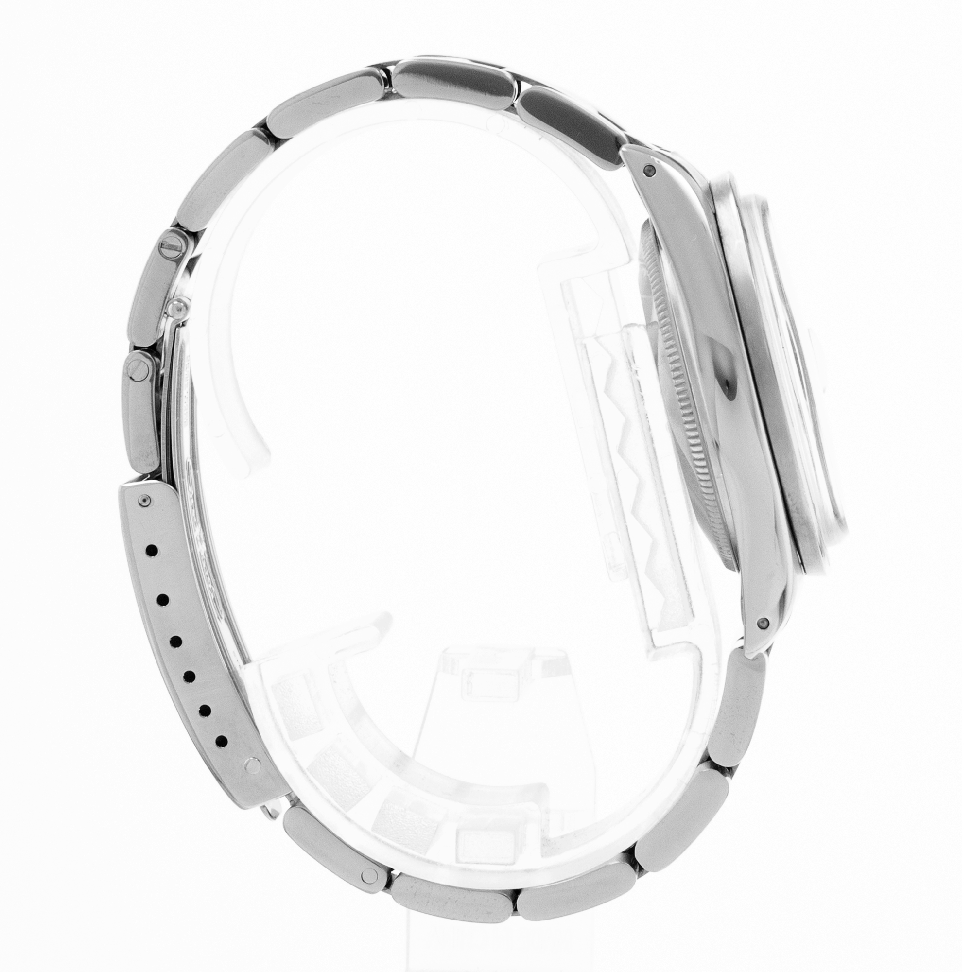 Rolex Oyster Perpetual Date 15010 34mm Silver Index Steel Oyster Mens Watch thumbnail 6