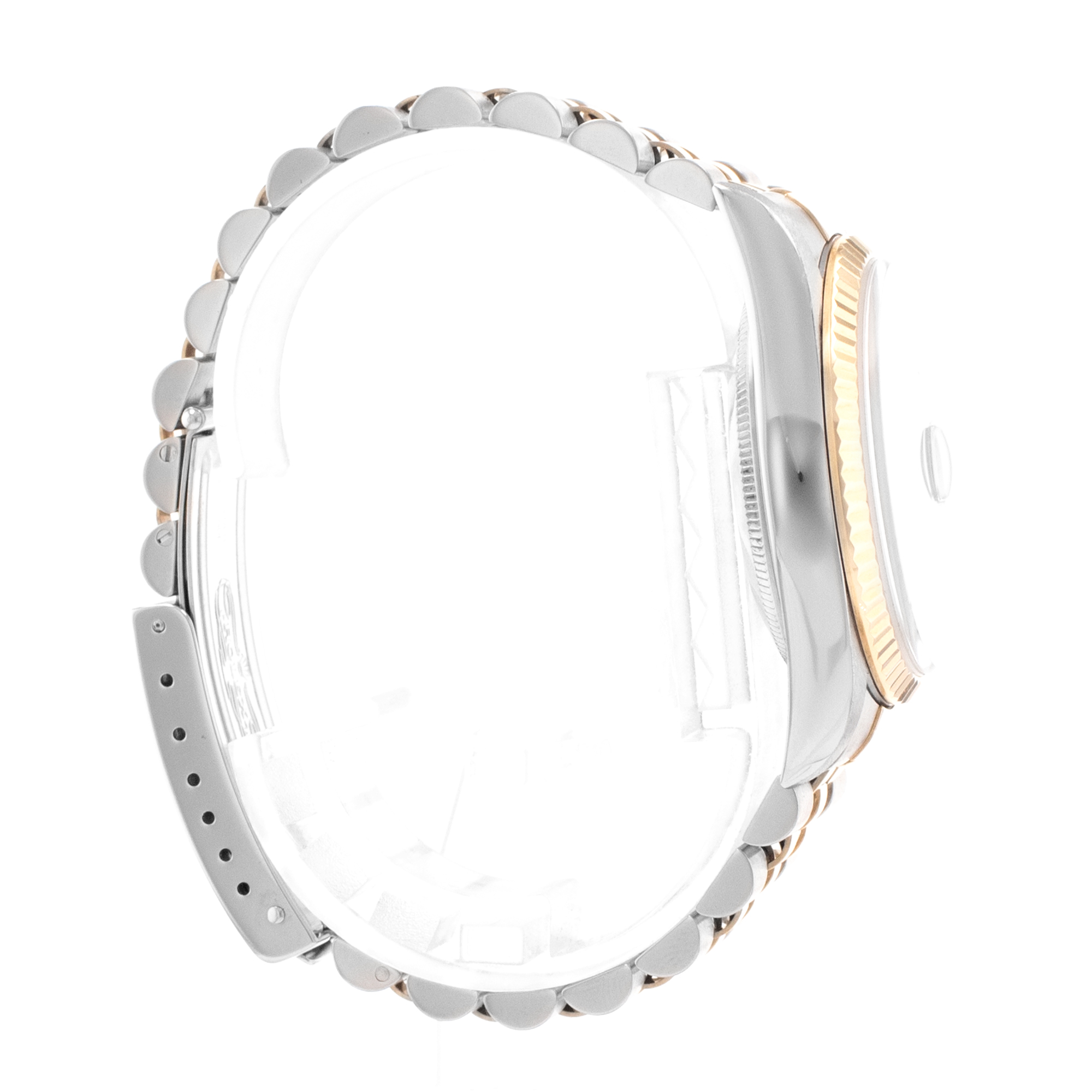 Rolex Datejust 36 16233 Blue Vignette Diamond Steel Yellow Gold Mens Watch 1996 thumbnail 6