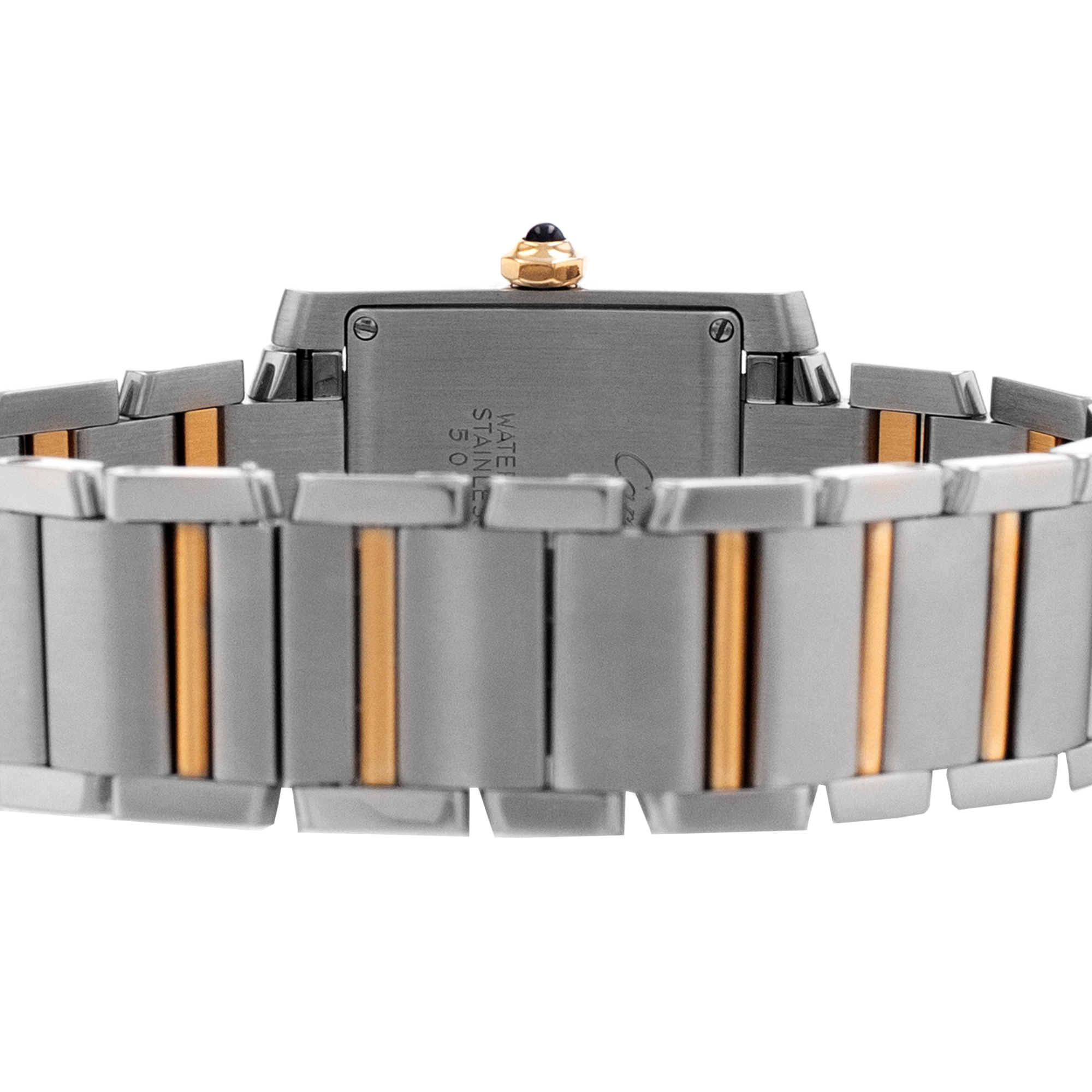 Cartier Tank Française W51012Q4 2465 25mm Steel Yellow Gold Quartz Men Watch thumbnail 11