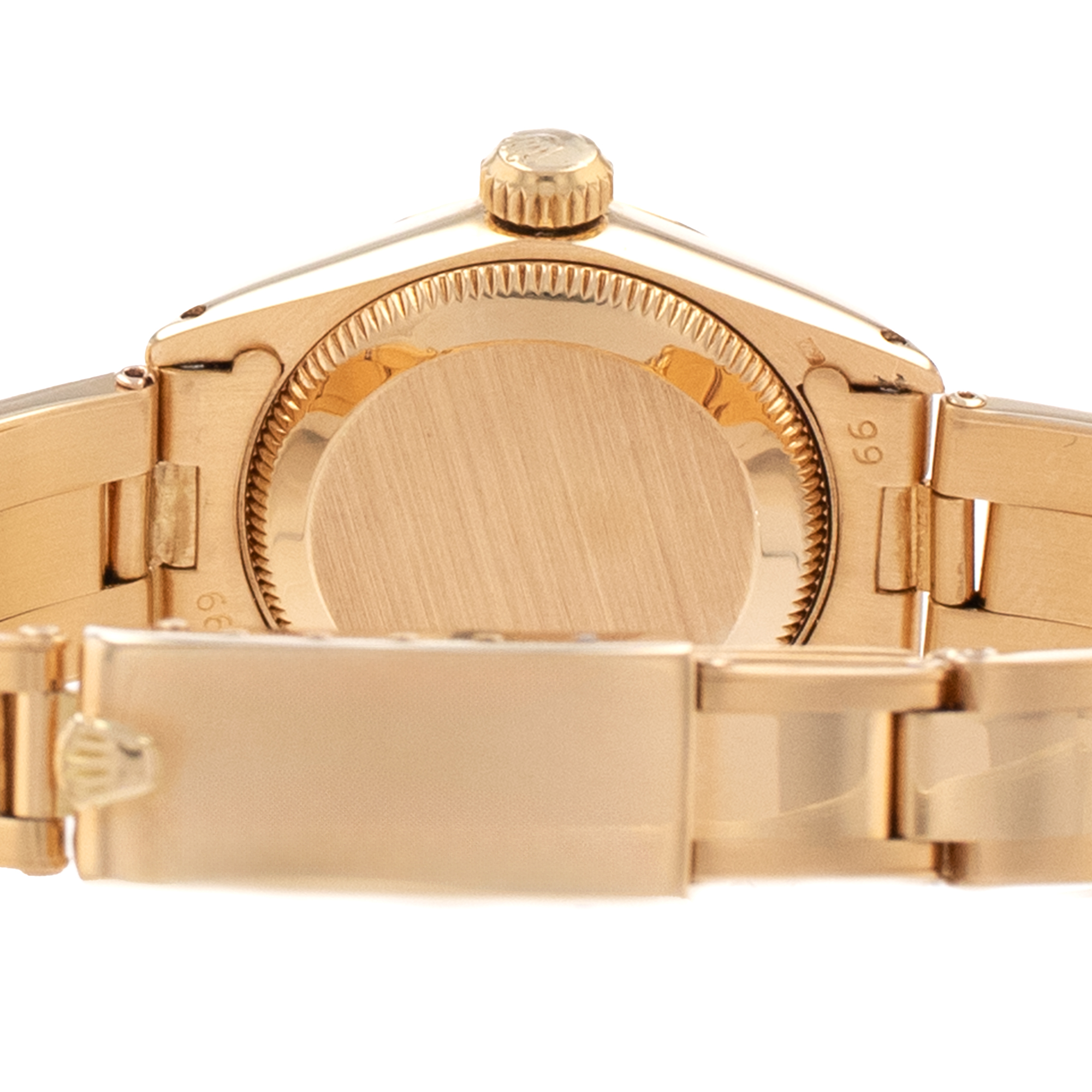 Rolex Oyster Perpetual 26 6718 White Arabic Yellow Gold Oyster Ladies Watch thumbnail 10