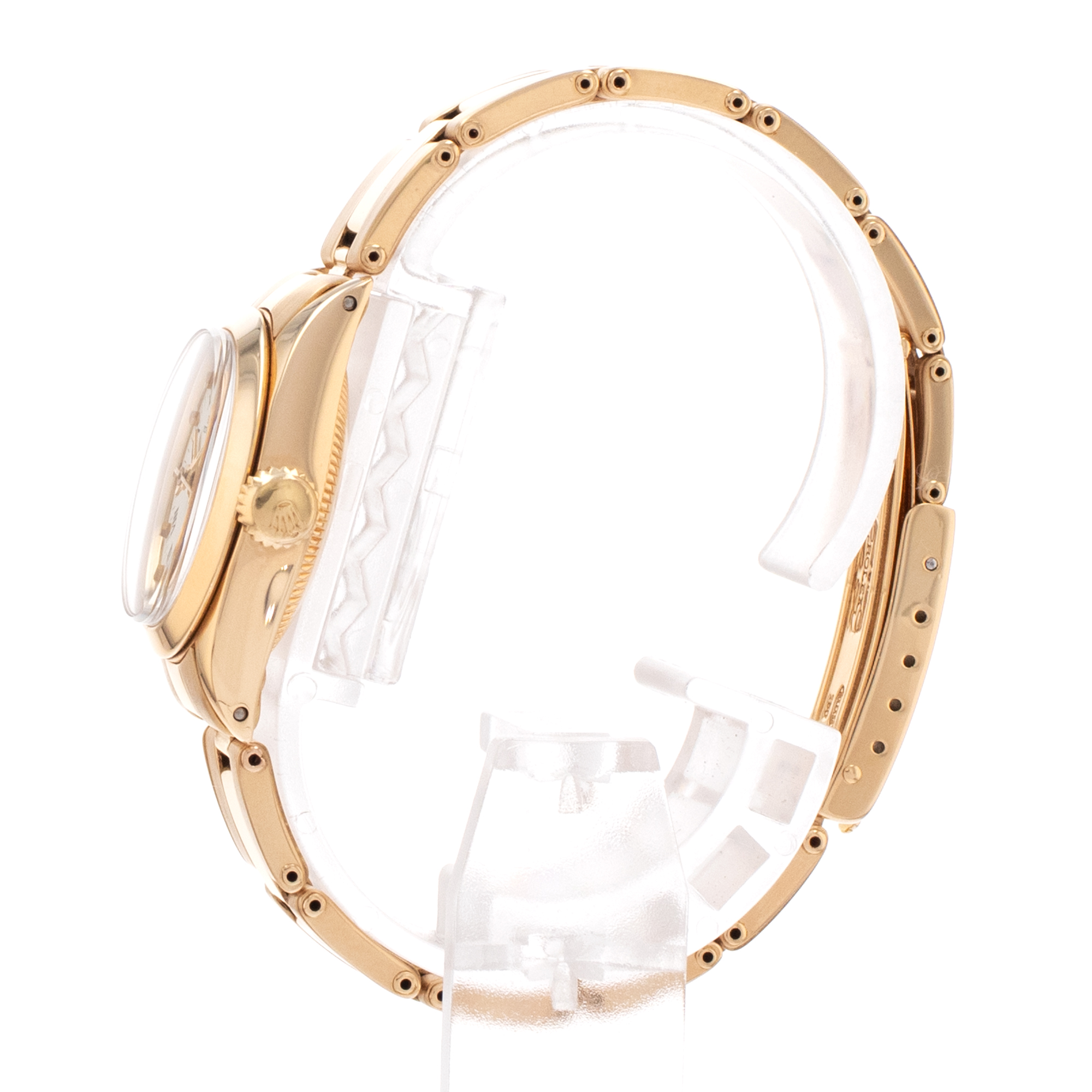 Rolex Oyster Perpetual 26 6718 White Arabic Yellow Gold Oyster Ladies Watch thumbnail 5