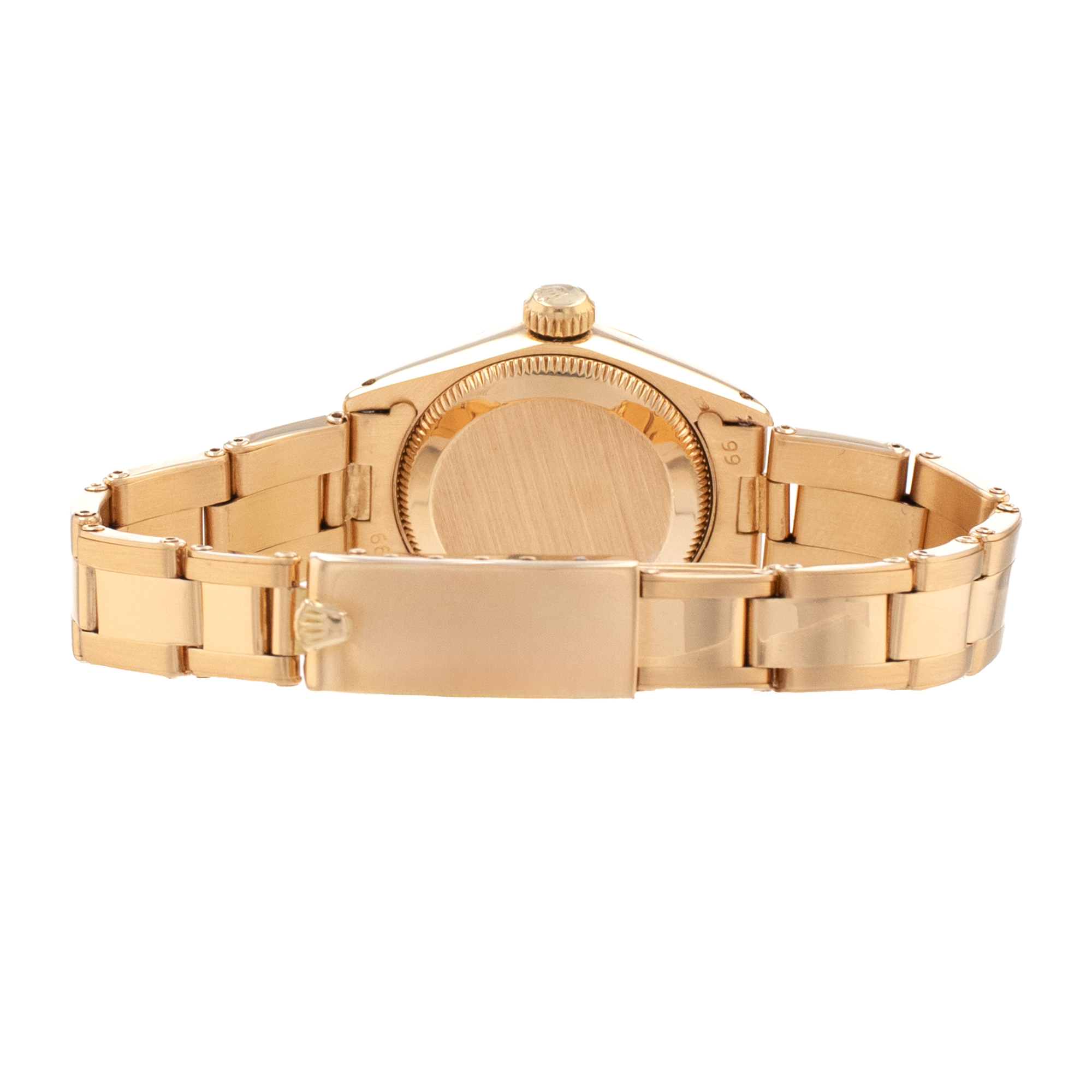 Rolex Oyster Perpetual 26 6718 White Arabic Yellow Gold Oyster Ladies Watch thumbnail 9