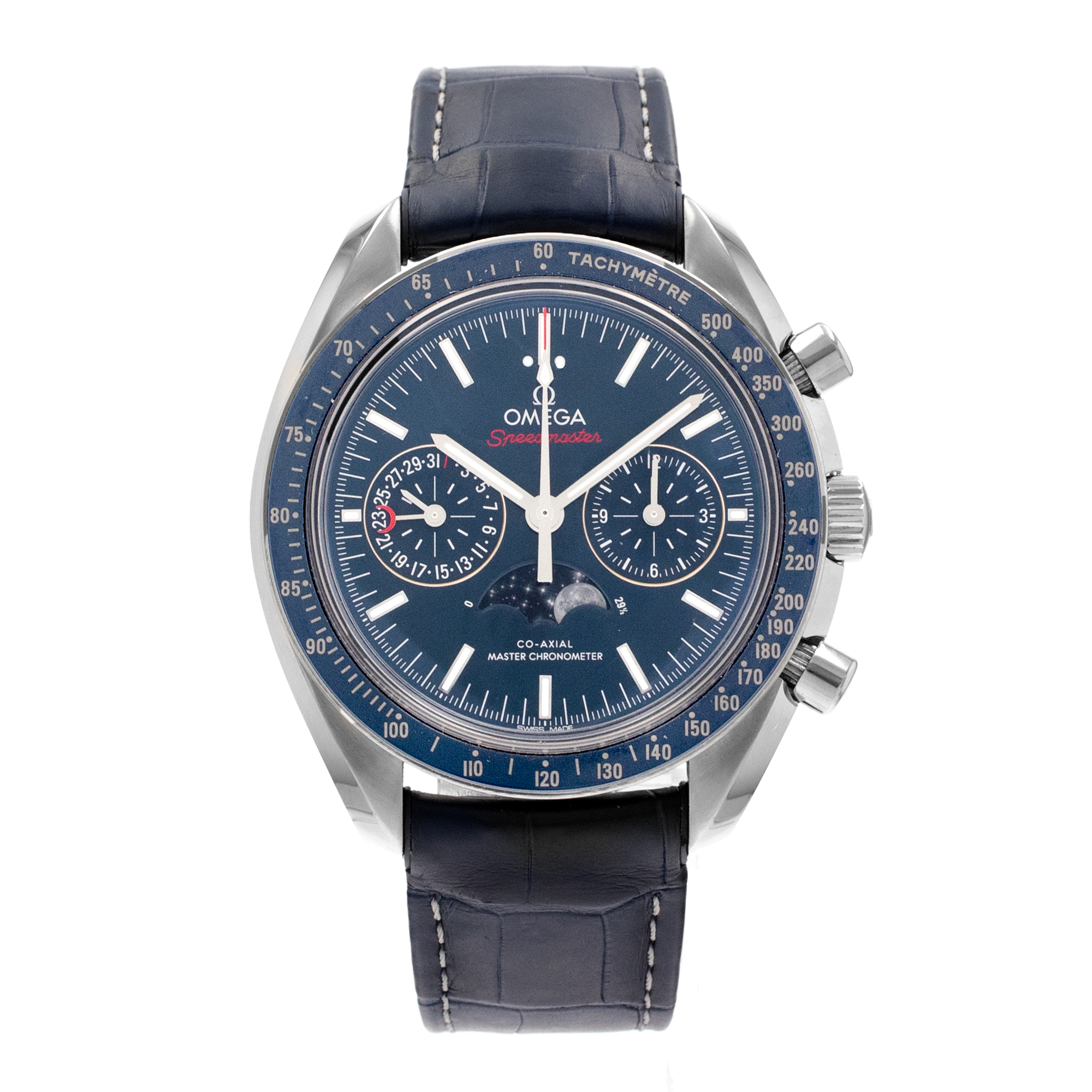 Omega Speedmaster 304.33.44.52.03.001 Blue Moonphase Chronograph Mens Watch 2017 thumbnail 2