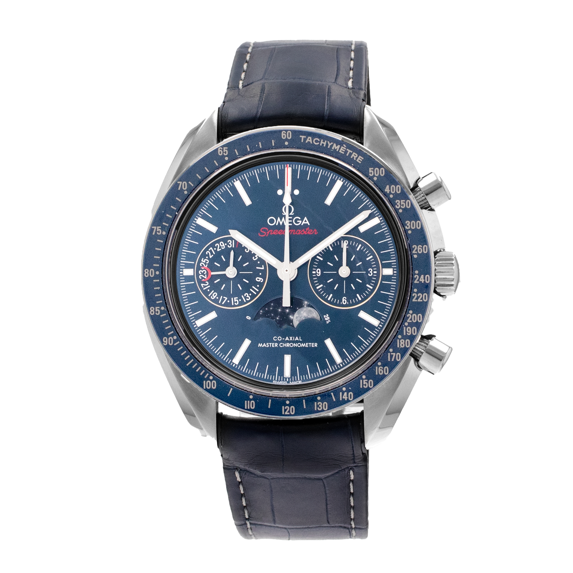 Omega Speedmaster 304.33.44.52.03.001 Blue Moonphase Chronograph Mens Watch 2017 thumbnail 4