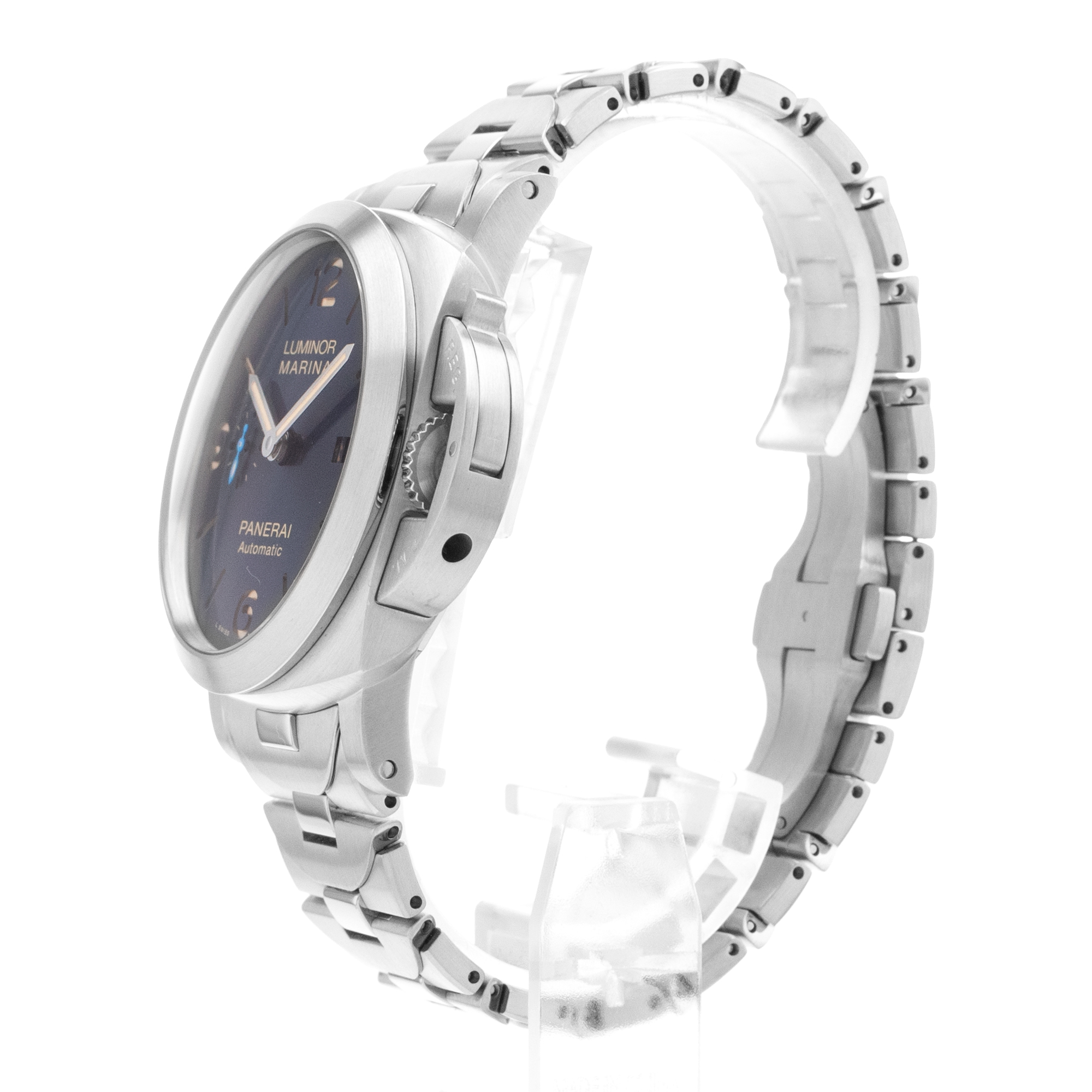 Panerai Luminor Marina PAM01058 44mm Blue Arabic Steel Automatic Mens Watch 2019 thumbnail 5