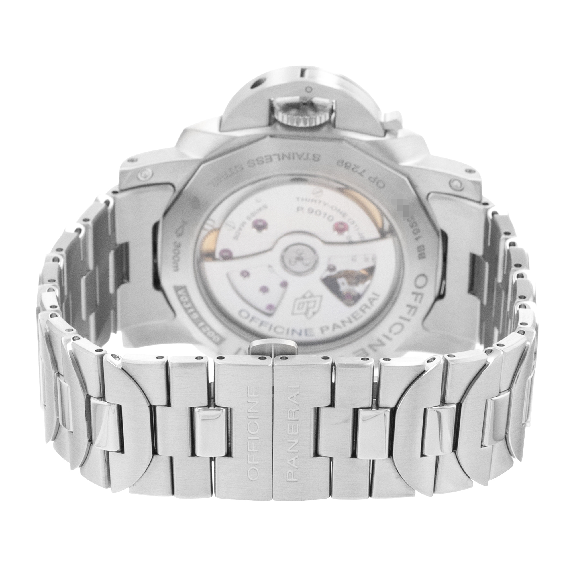 Panerai Luminor Marina PAM01058 44mm Blue Arabic Steel Automatic Mens Watch 2019 thumbnail 9