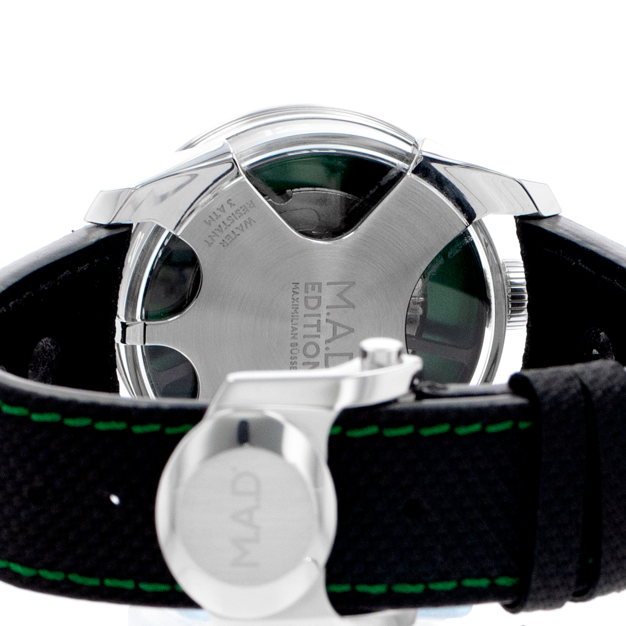 Mb&f MAD Editions M.A.D.1 42mm Green Edition Skeleton Steel Mens Watch 2023 thumbnail 10