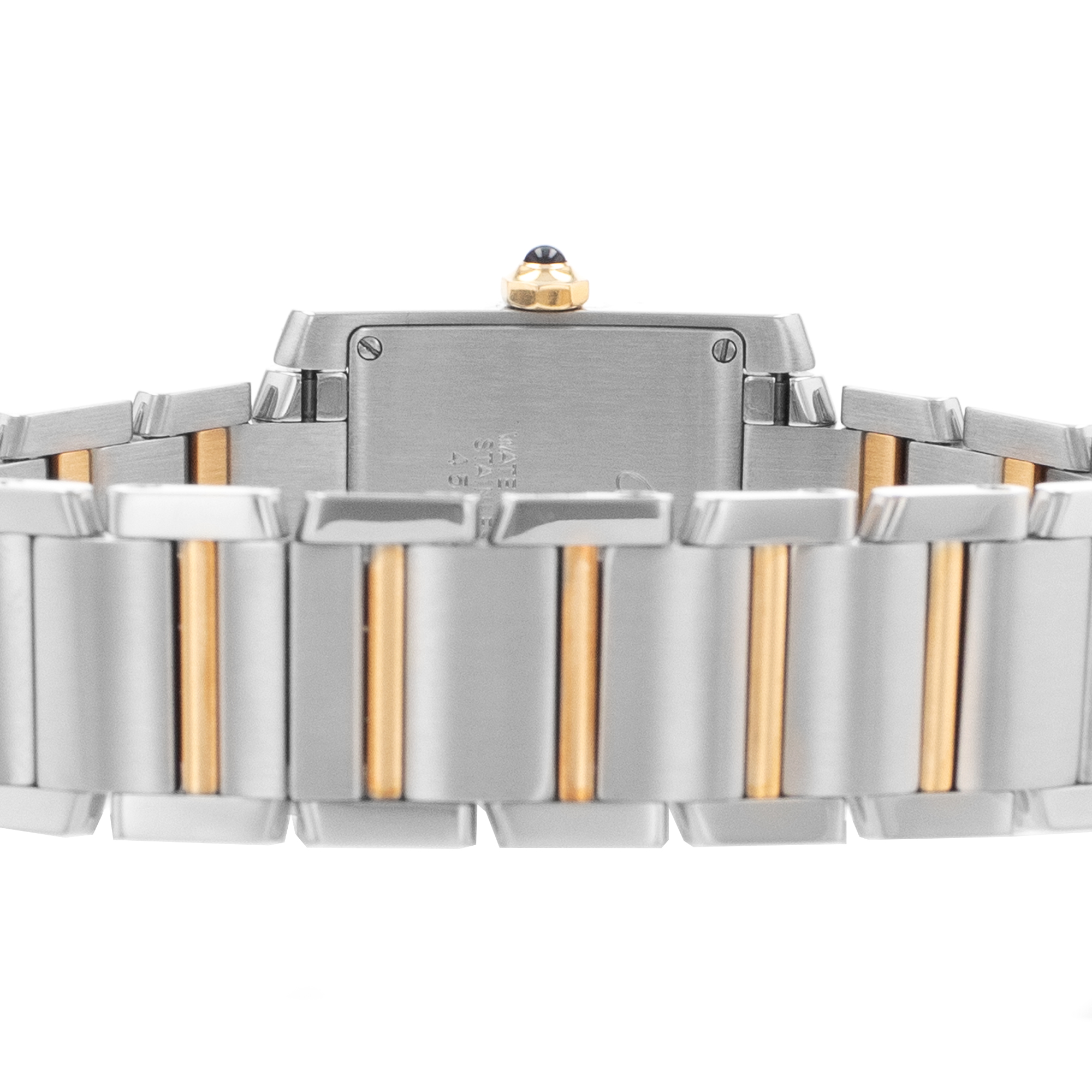 Cartier Tank Francaise W51012Q4 2465 25mm Roman Numeral Steel Gold Ladies Watch thumbnail 10