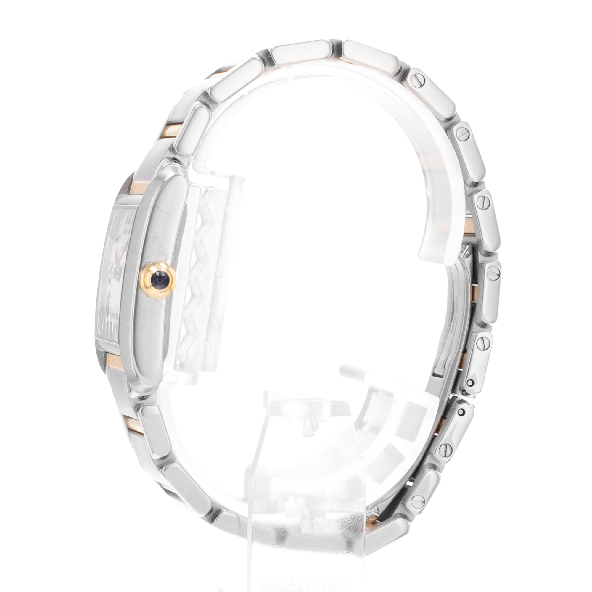 Cartier Tank Francaise W51012Q4 2465 25mm Roman Numeral Steel Gold Ladies Watch thumbnail 5