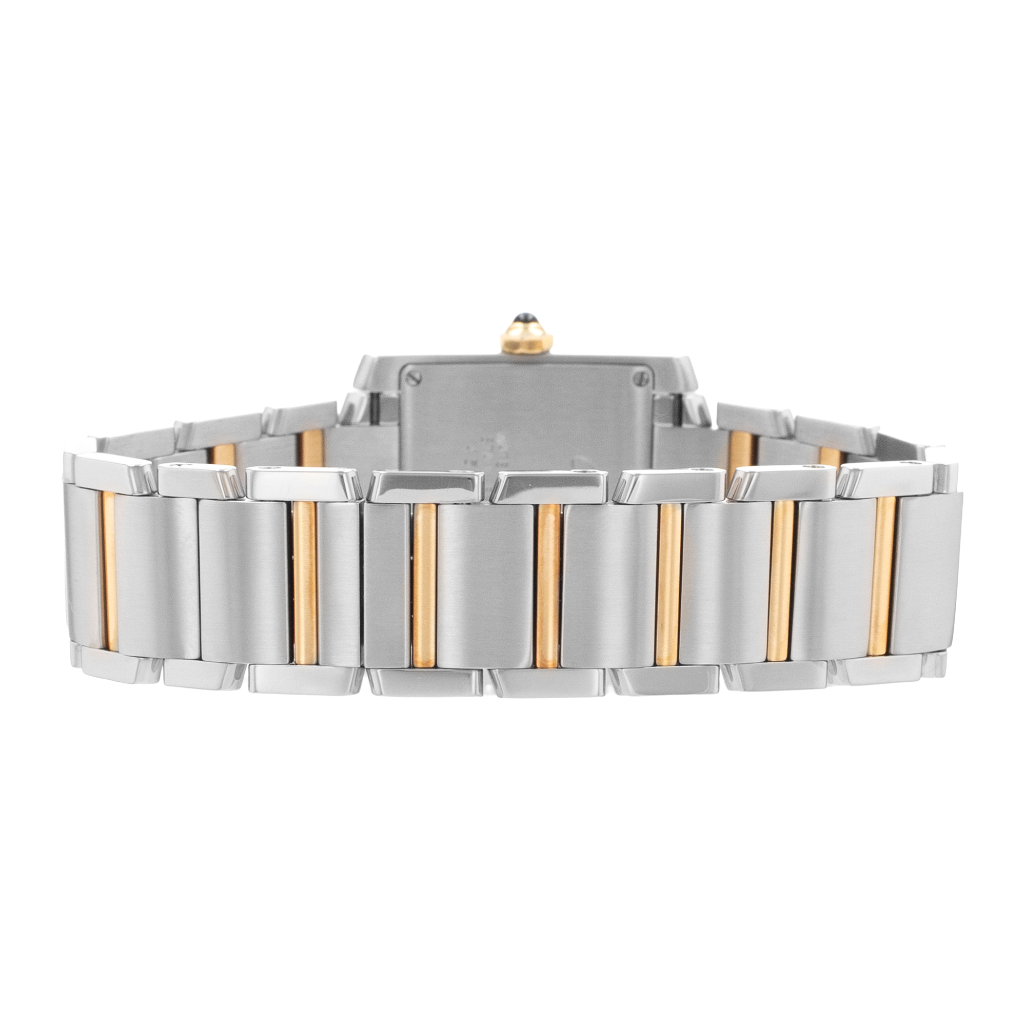 Cartier Tank Francaise W51012Q4 2465 25mm Roman Numeral Steel Gold Ladies Watch thumbnail 9