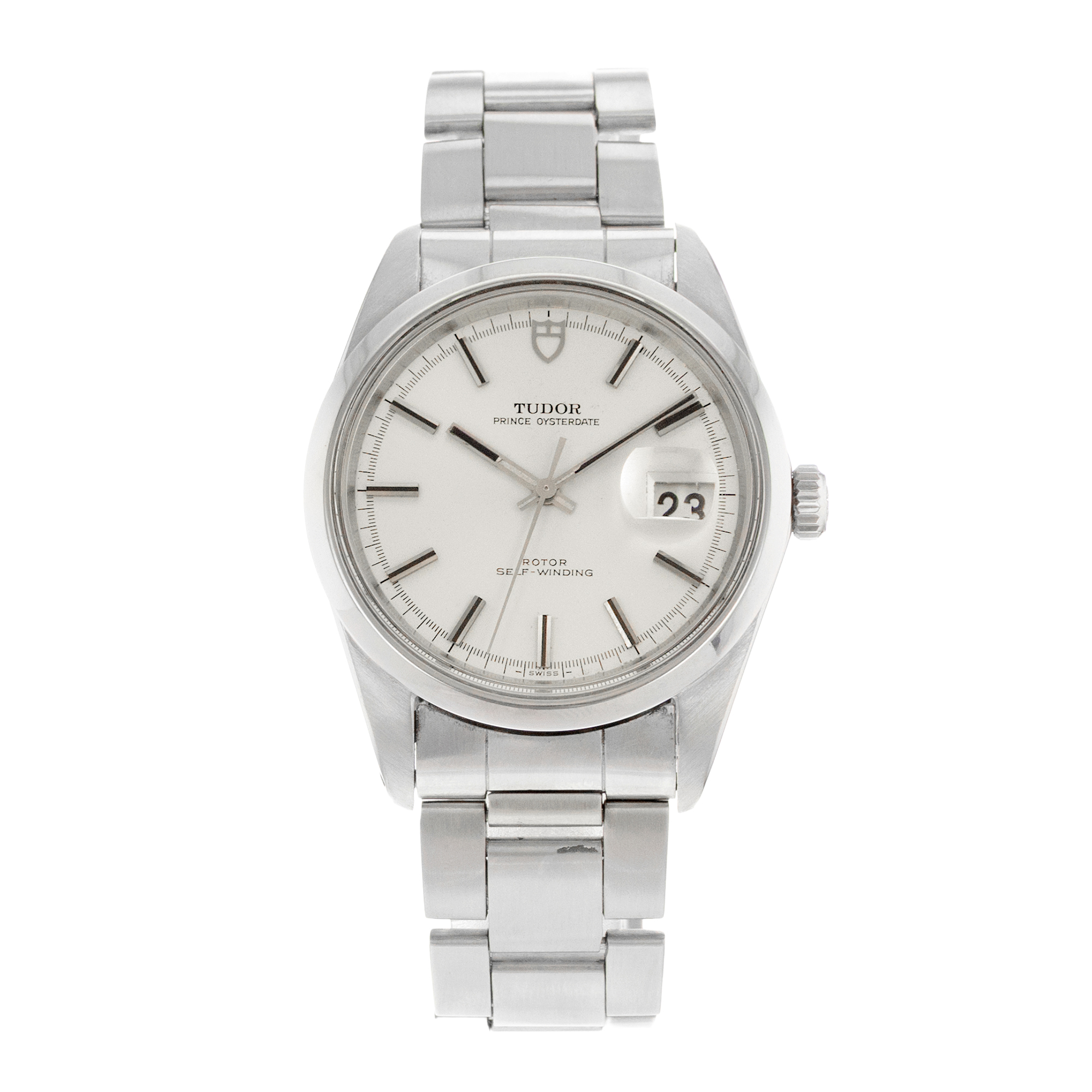 Tudor Prince Oysterdate 7024/0 Jumbo Silver Index Vintage Steel Mens Watch 1972 thumbnail 2