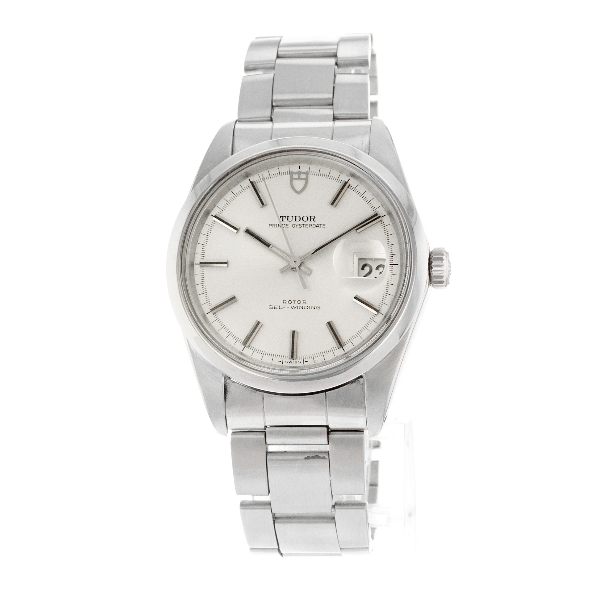 Tudor Prince Oysterdate 7024/0 Jumbo Silver Index Vintage Steel Mens Watch 1972 thumbnail 3