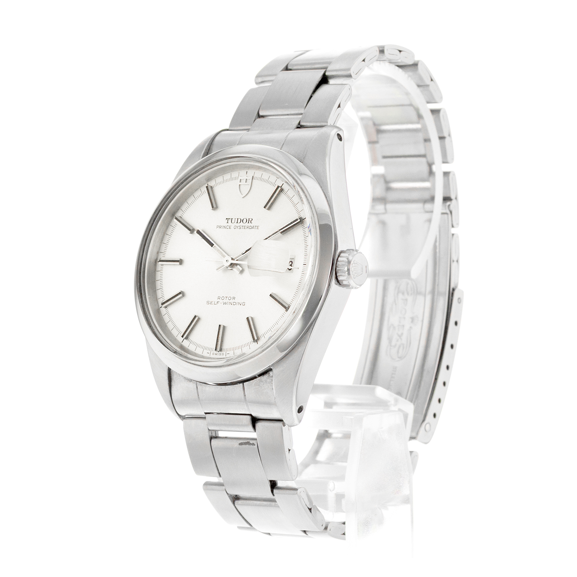 Tudor Prince Oysterdate 7024/0 Jumbo Silver Index Vintage Steel Mens Watch 1972 thumbnail 4