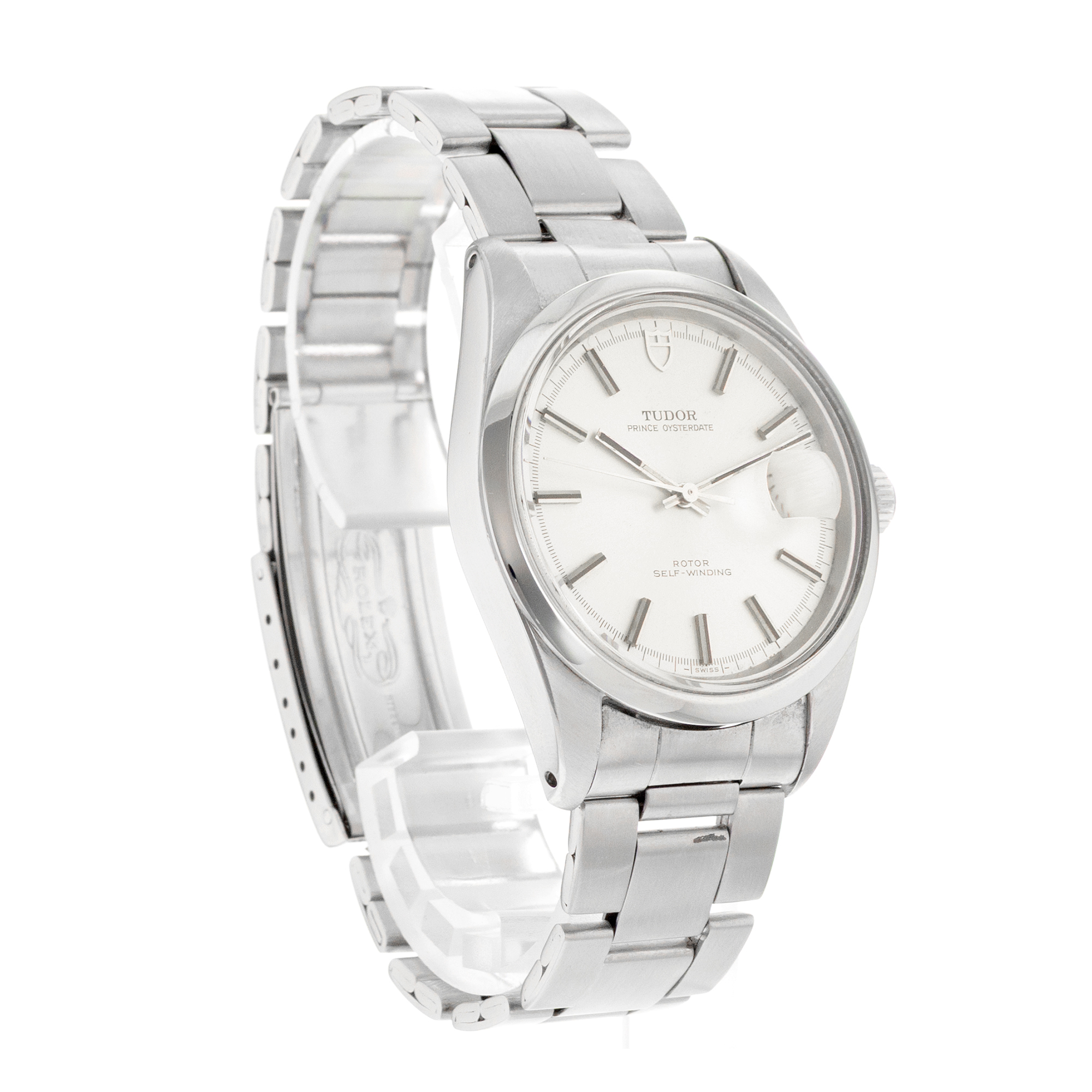 Tudor Prince Oysterdate 7024/0 Jumbo Silver Index Vintage Steel Mens Watch 1972 thumbnail 7
