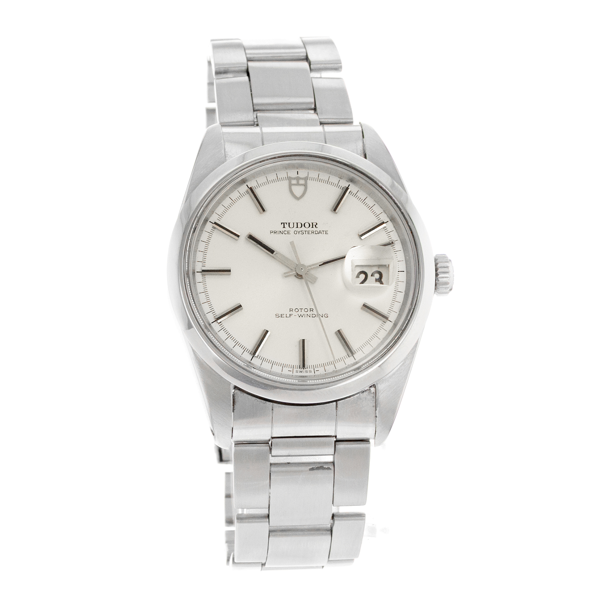 Tudor Prince Oysterdate 7024/0 Jumbo Silver Index Vintage Steel Mens Watch 1972 thumbnail 8