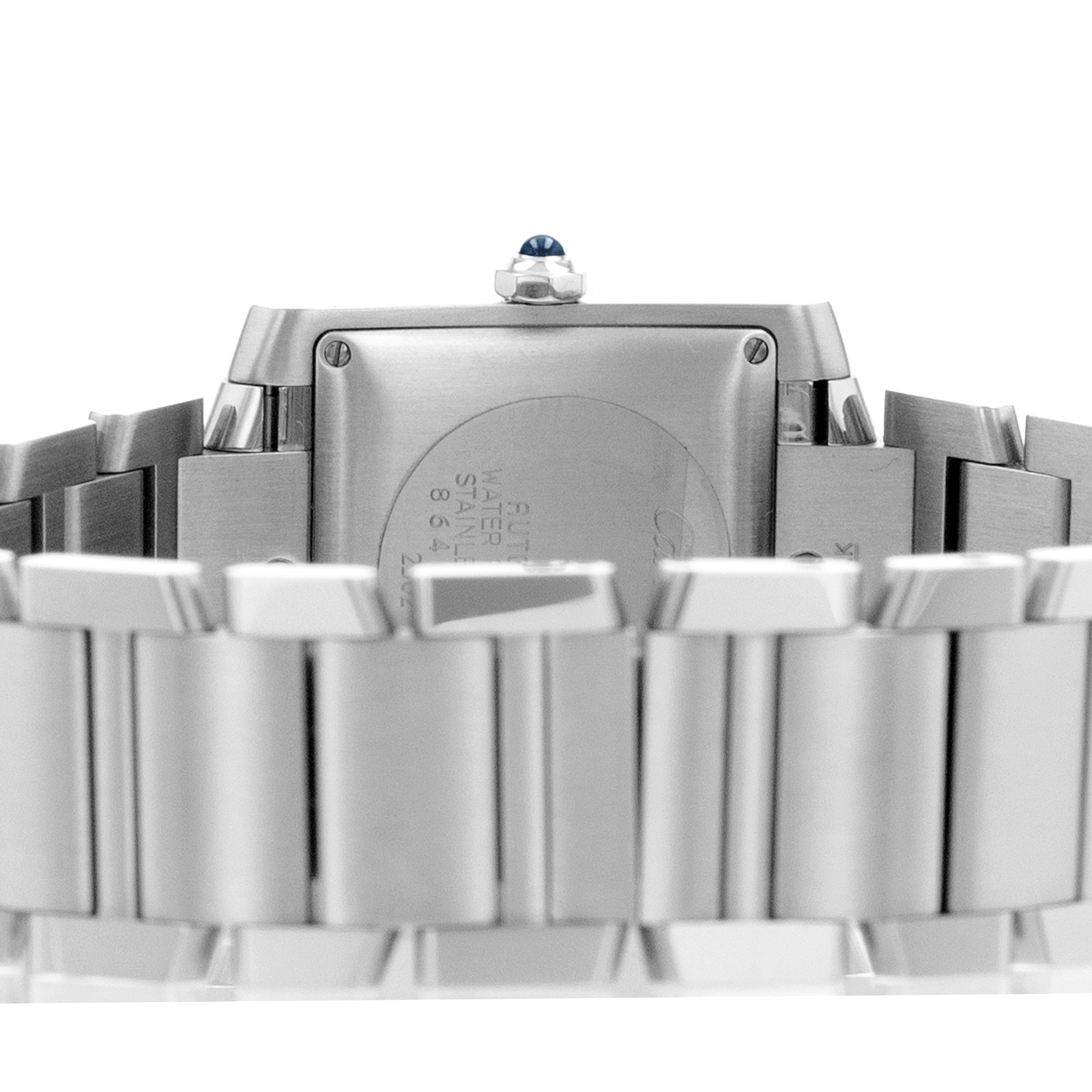 Cartier Tank Française W51002Q3 2302 28mm Silver Roman Steel Ladies Watch thumbnail 10