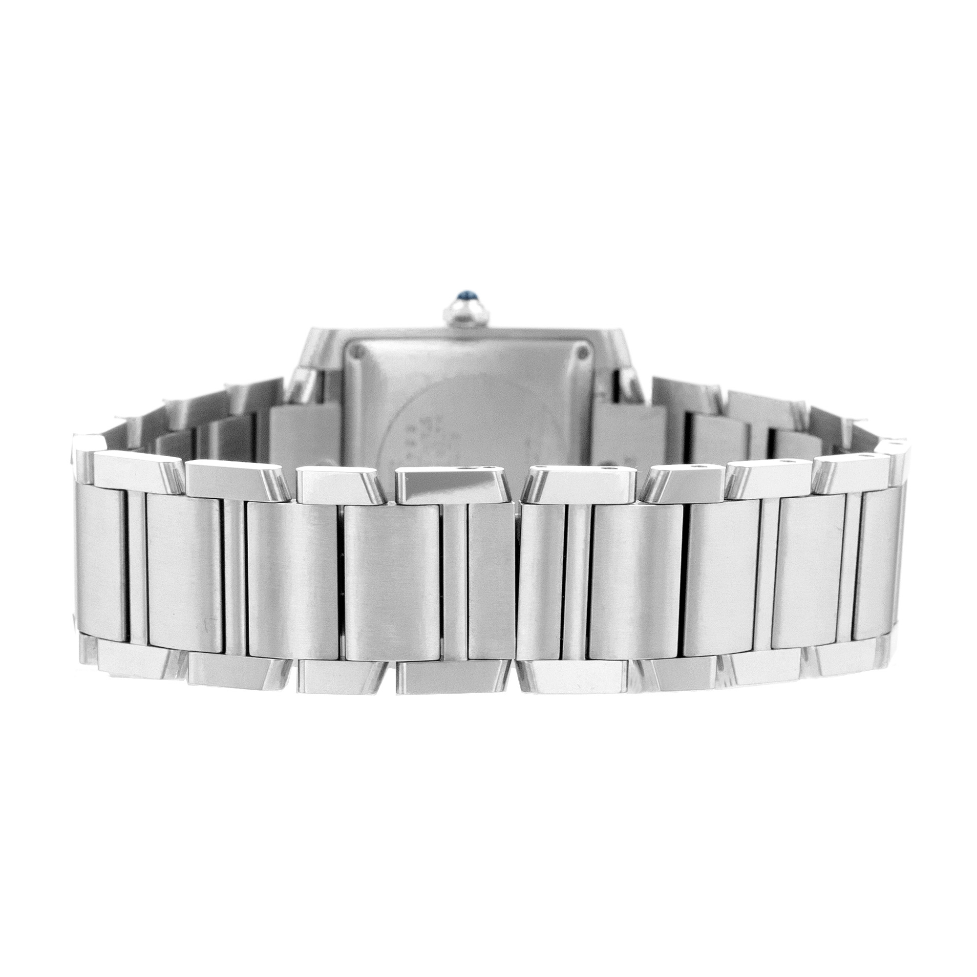 Cartier Tank Française W51002Q3 2302 28mm Silver Roman Steel Ladies Watch thumbnail 9